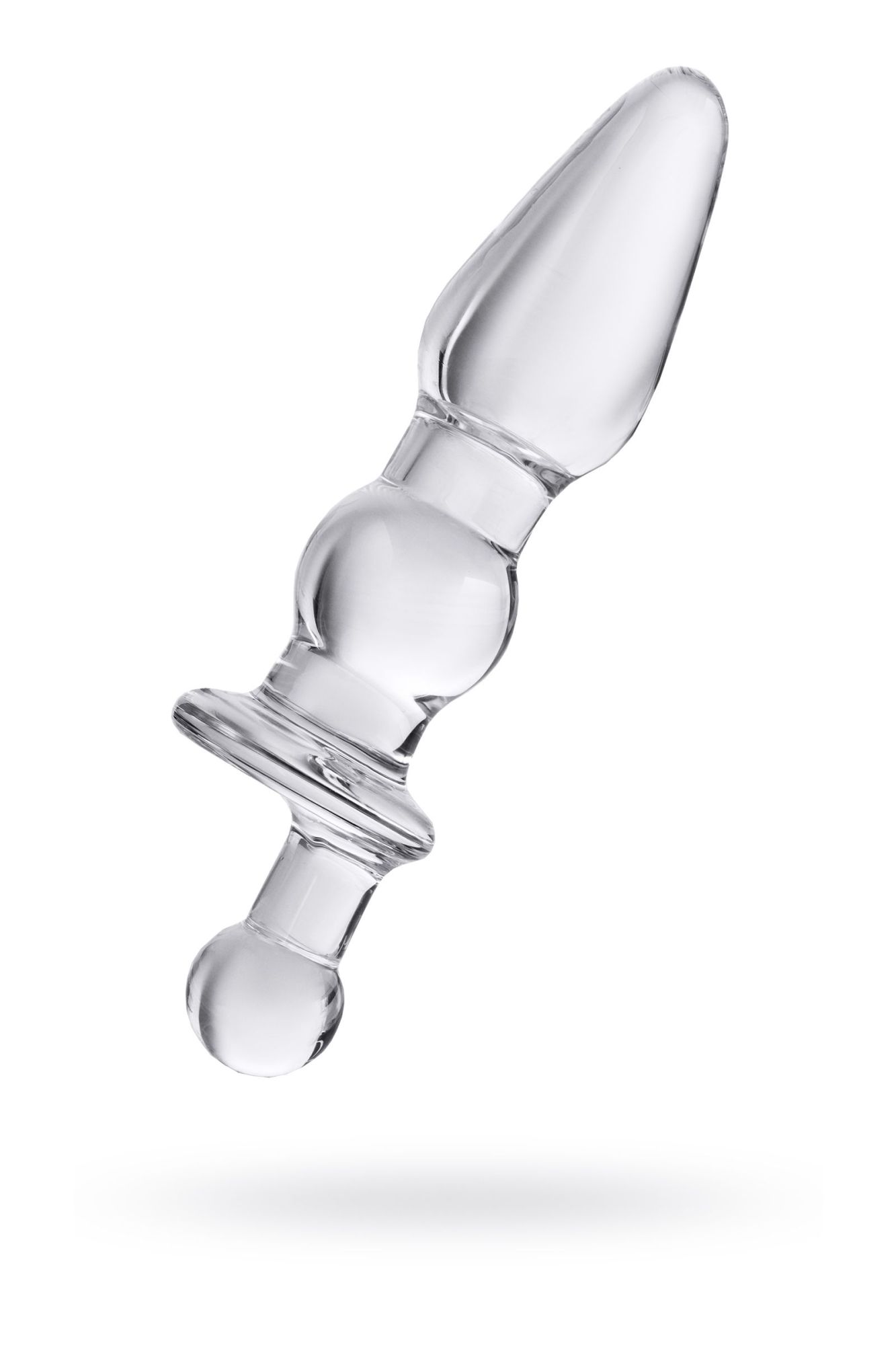 анальная втулка sexus glass, стекло, прозрачная, 17 см, ø 3,5 см в России