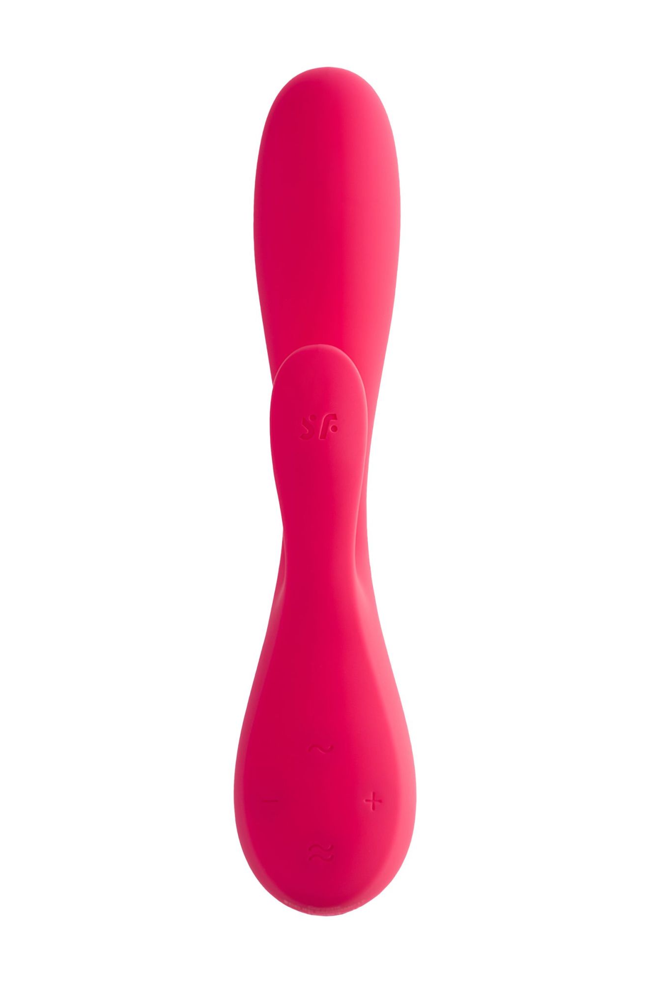 нереалистичный вибратор satisfyer mono flex, силикон, красный, 20,4 см. в России
