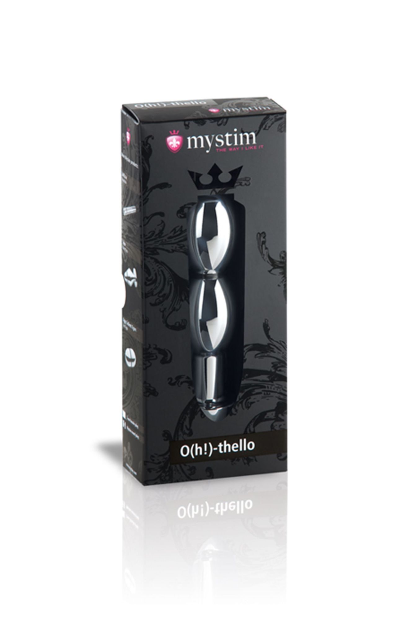 фаллоимитатор mystim o(h!)-thello, электростимуляция, хирургическая сталь, серебряный, 14 см в России
