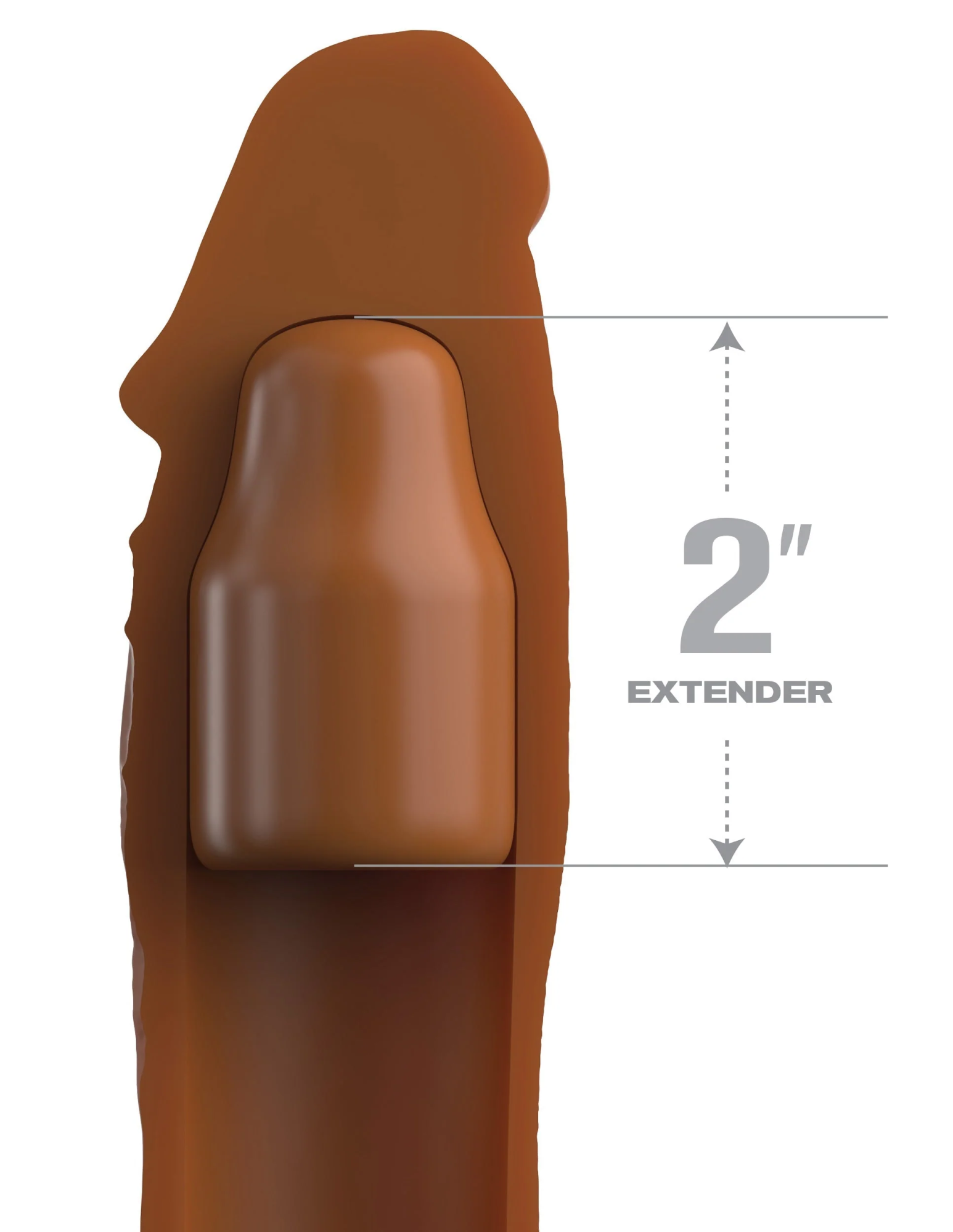 насадка на член fantasy x-tensions elite 8" sleeve with 2" plug - tan pipedream 415222pd в России