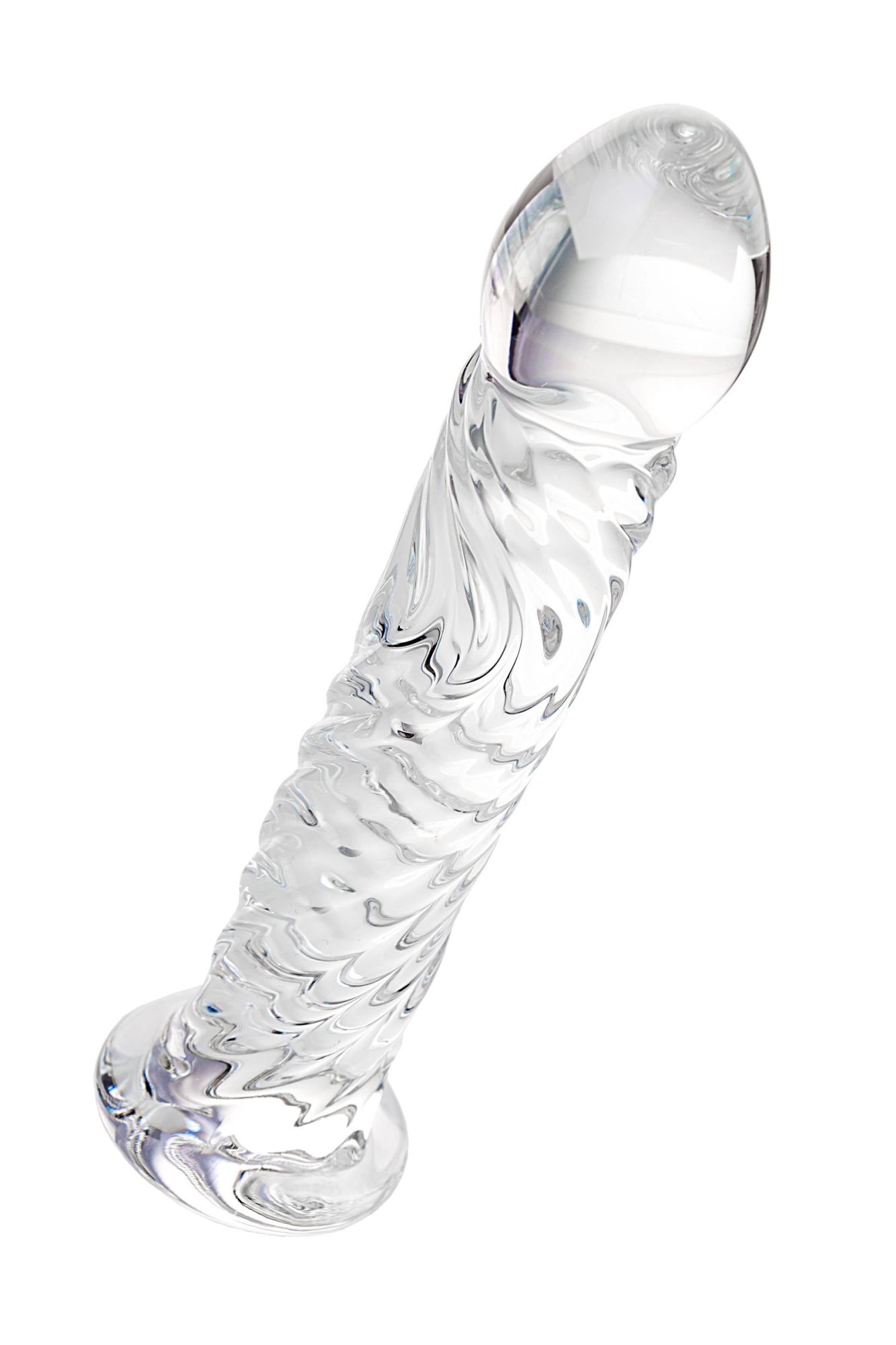 нереалистичный фаллоимитатор sexus glass, стекло, прозрачный, 16,5 см в России