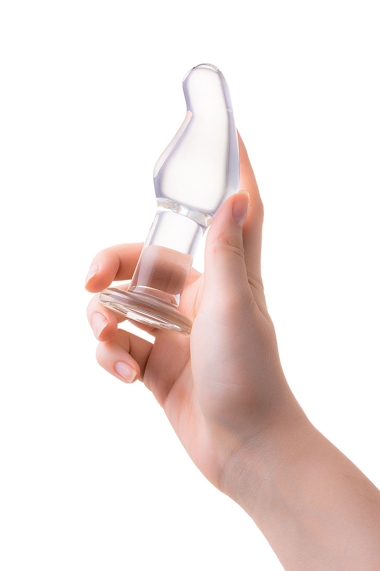 анальная втулка sexus glass, стекло, прозрачная, 14,5 см, ø 4 см в России