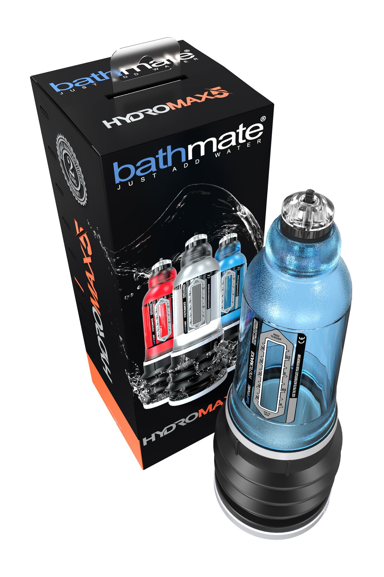 помпа для пениса bathmate hydromax5, abs пластик, голубая, 26 см (аналог hydromax x20) в России