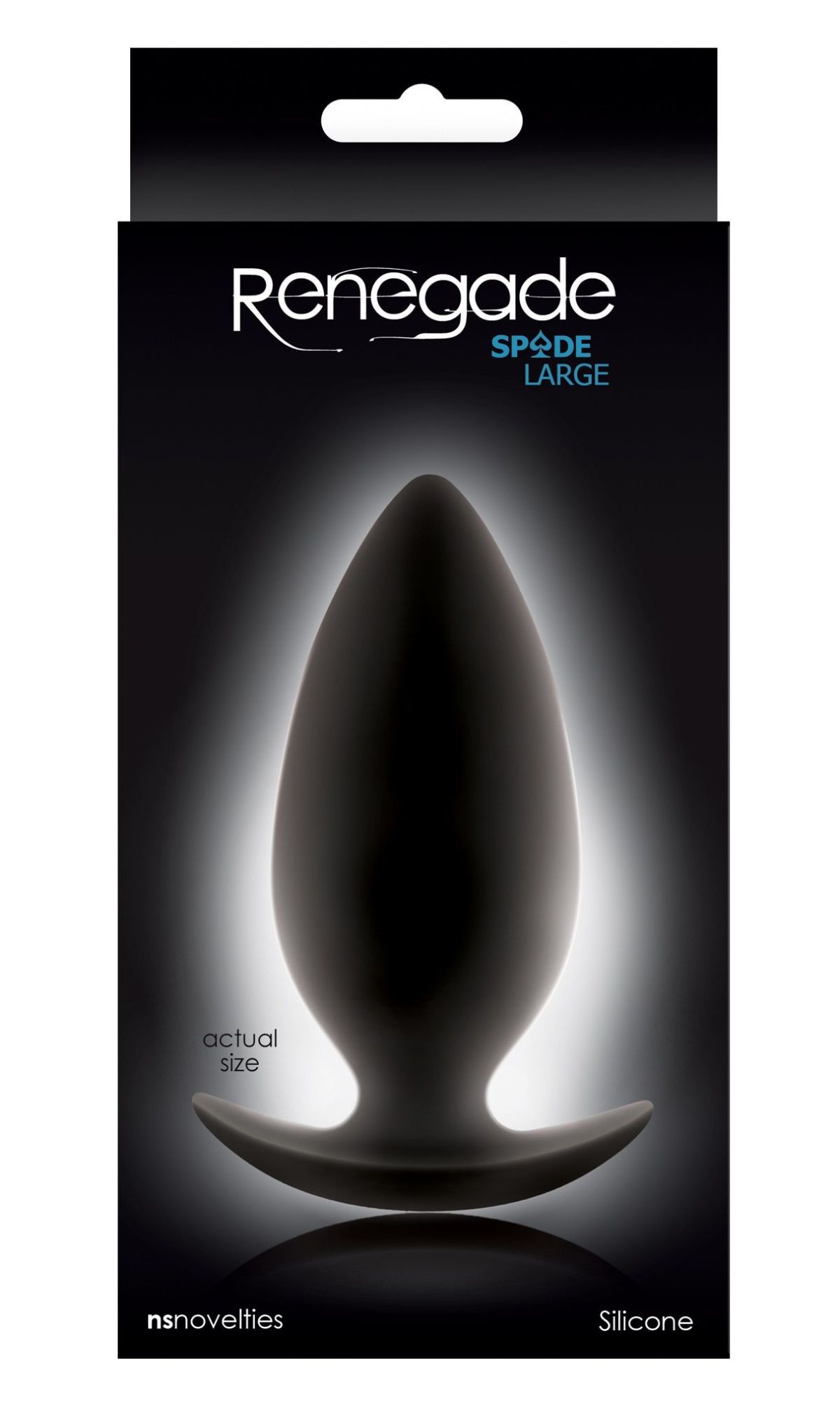 анальная пробка ns novelties renegade spade большая, черная в России