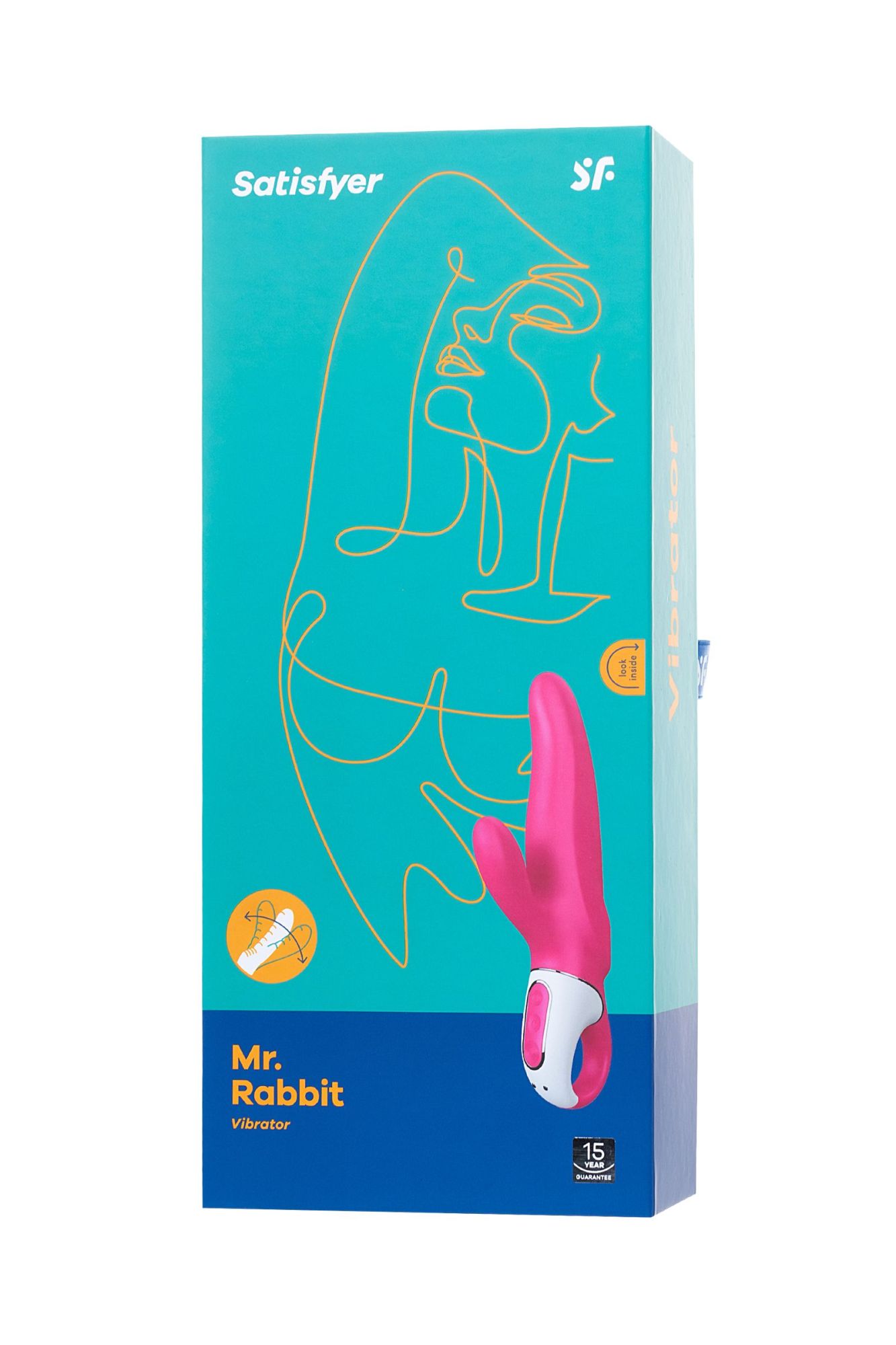 нереалистичный вибратор satisfyer vibes mr. rabbit, силикон, красный, 22,1 см. в России