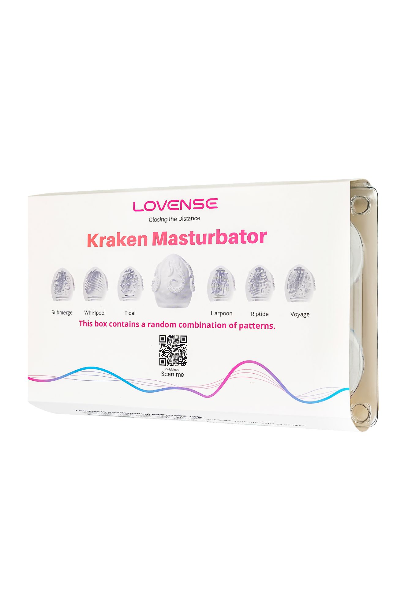 набор мастурбаторов нереалистичных lovense kraken, tpe ,белый, 6,2 см в России