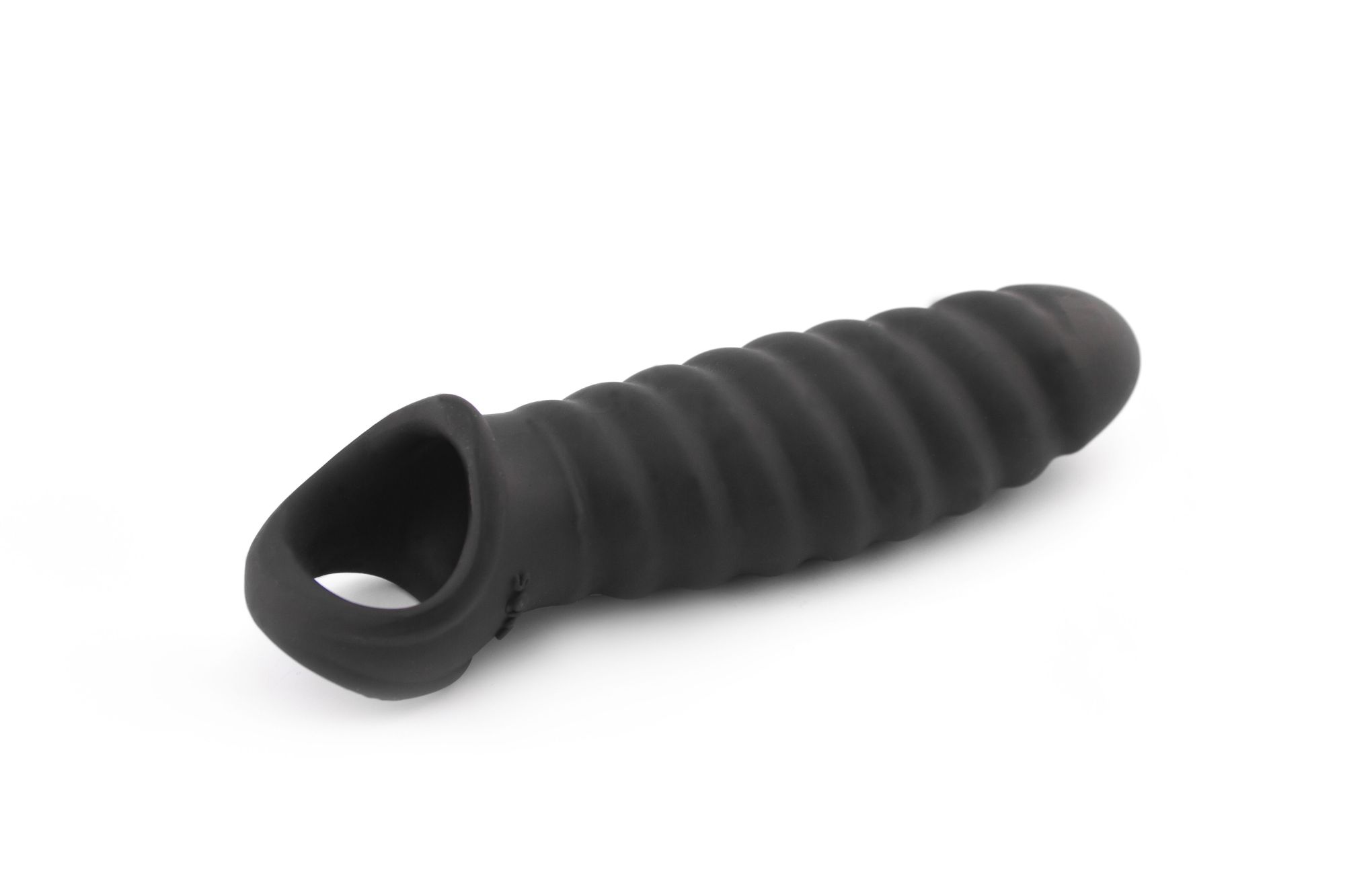увеличивающая насадка на пенис закрытого типа no.32 - stretchy penis extension - black в России