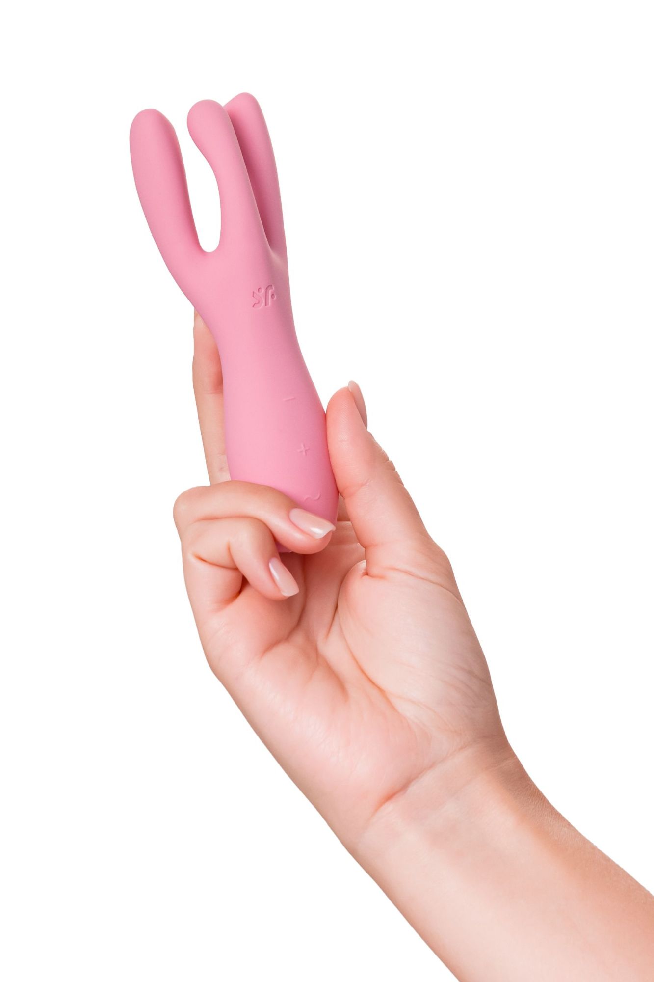 вибростимулятор satisfyer threesome 3, силикон, розовый, 14 см в России