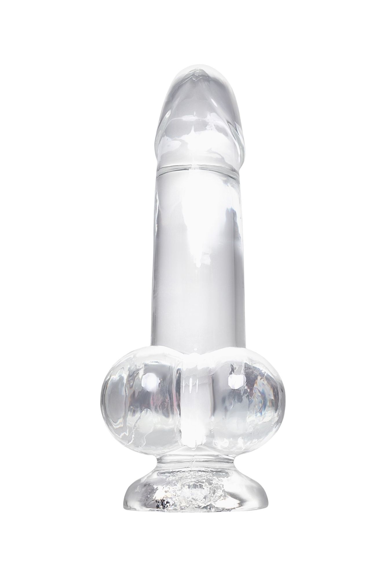 реалистичный фаллоимитатор a-toys by toyfa cryst, tpe, прозрачный, 15 см в России