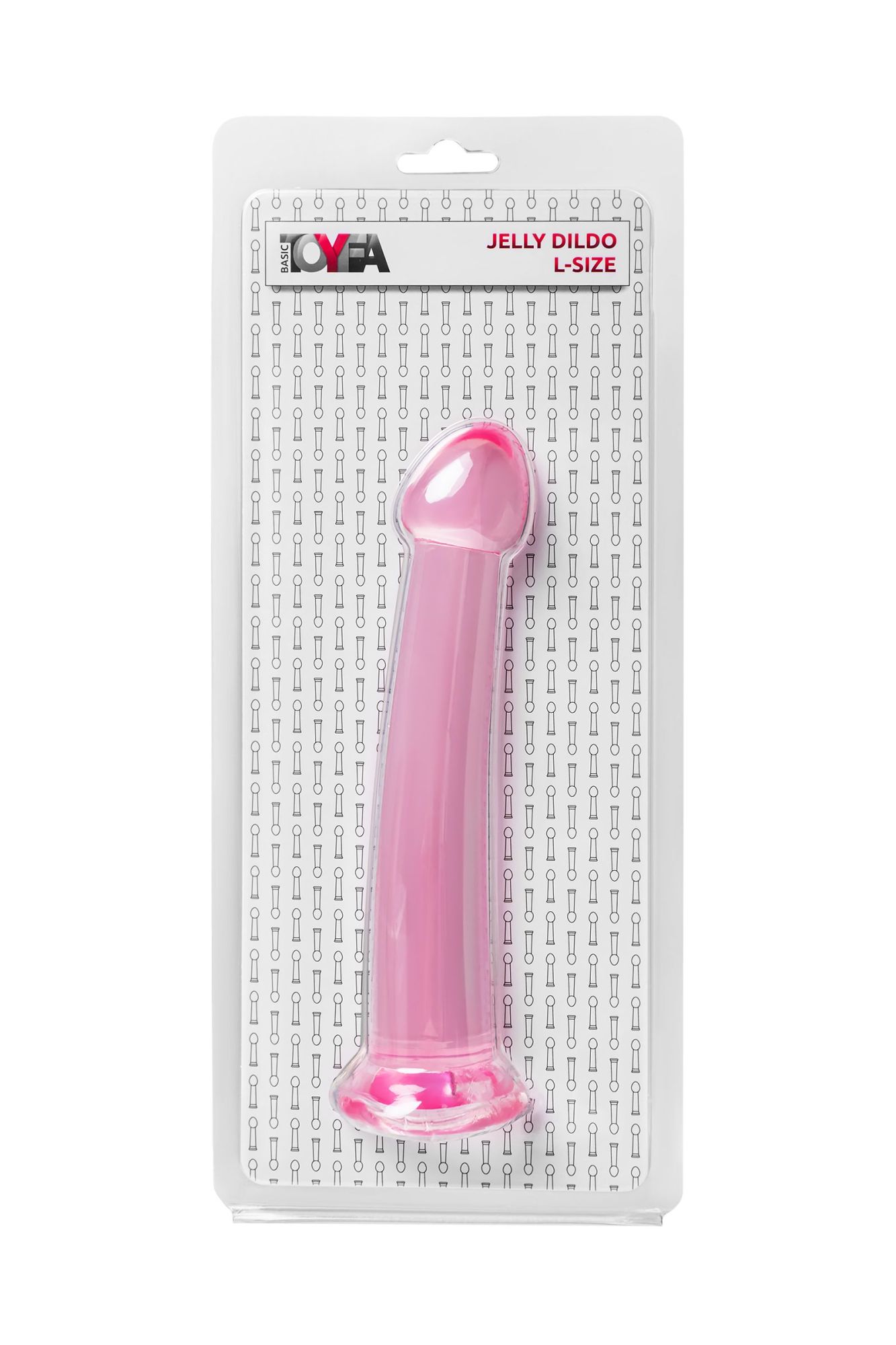 нереалистичный фаллоимитатор jelly dildo l toyfa basic, tpe, розовый, 20 см в России