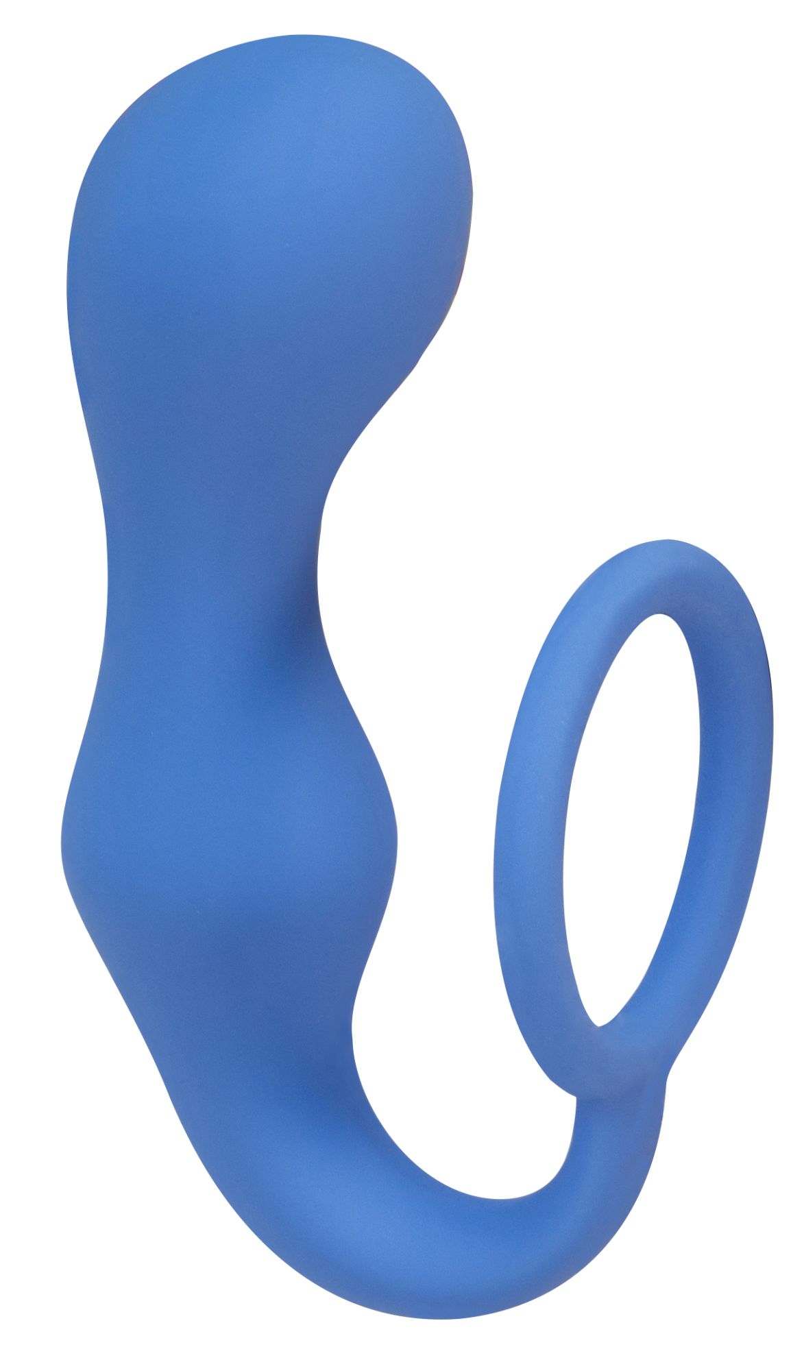 эрекционное кольцо с анальной пробкой double pleasure anal plug blue  4217-03lola в России