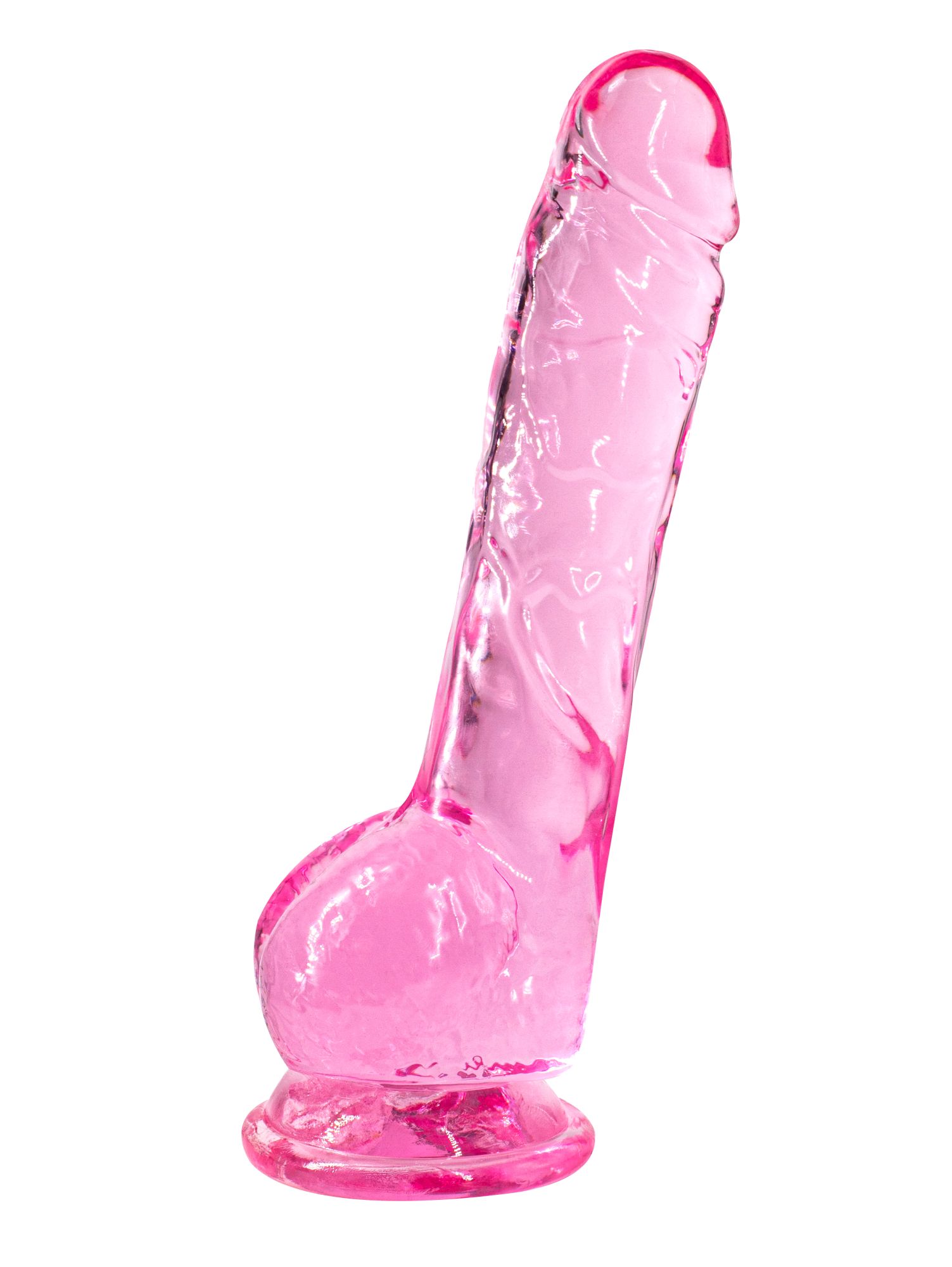 прозрачный дилдо intergalactic luminous pink 7086-01lola в России