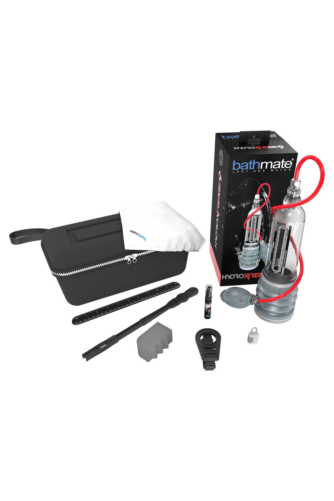 гидропомпа bathmate hydroxtreme9, abs пластик, прозрачная, 32,5 см (аналог hydromax xtreme x40) в России