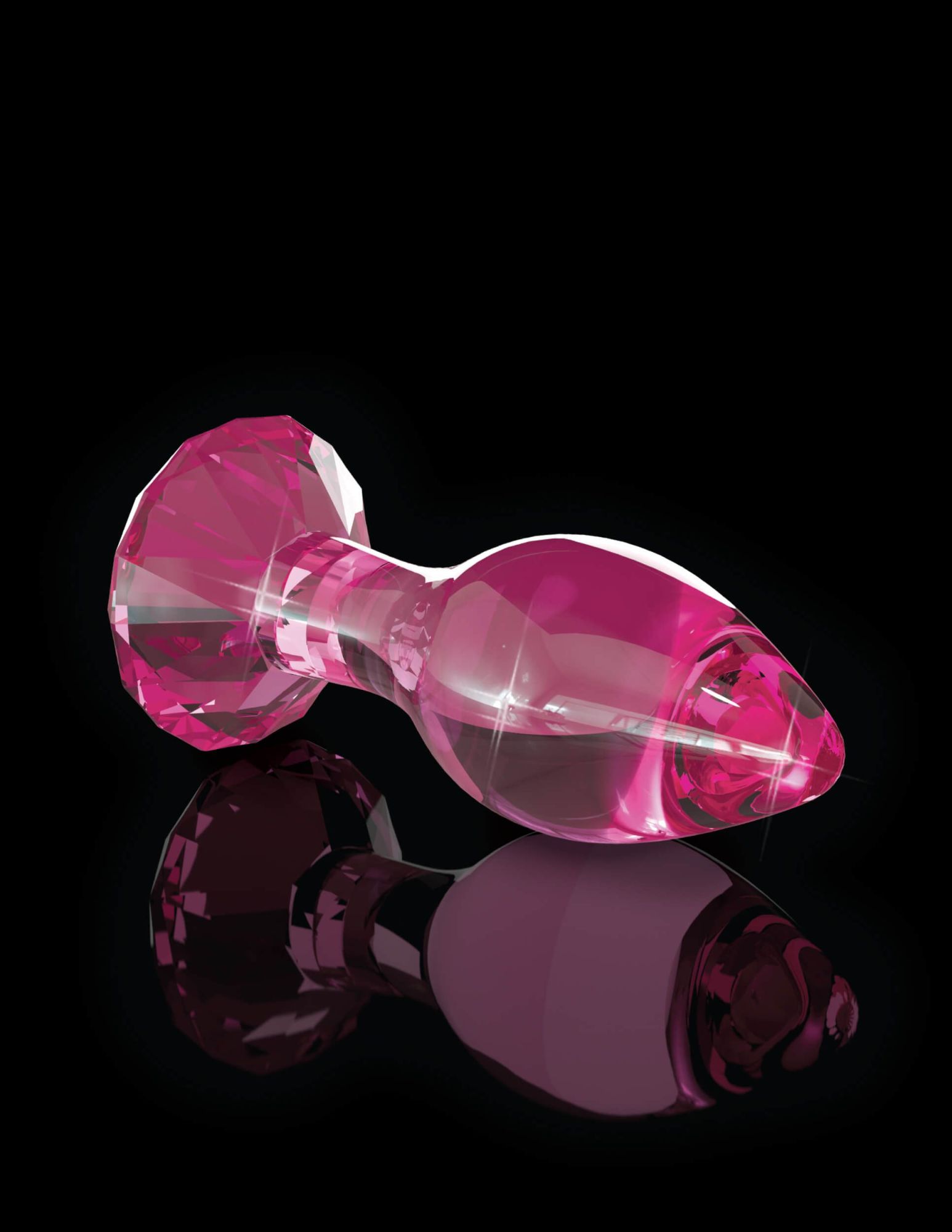 анальная пробка стеклянная pipedream icicles no 79, розовая в России