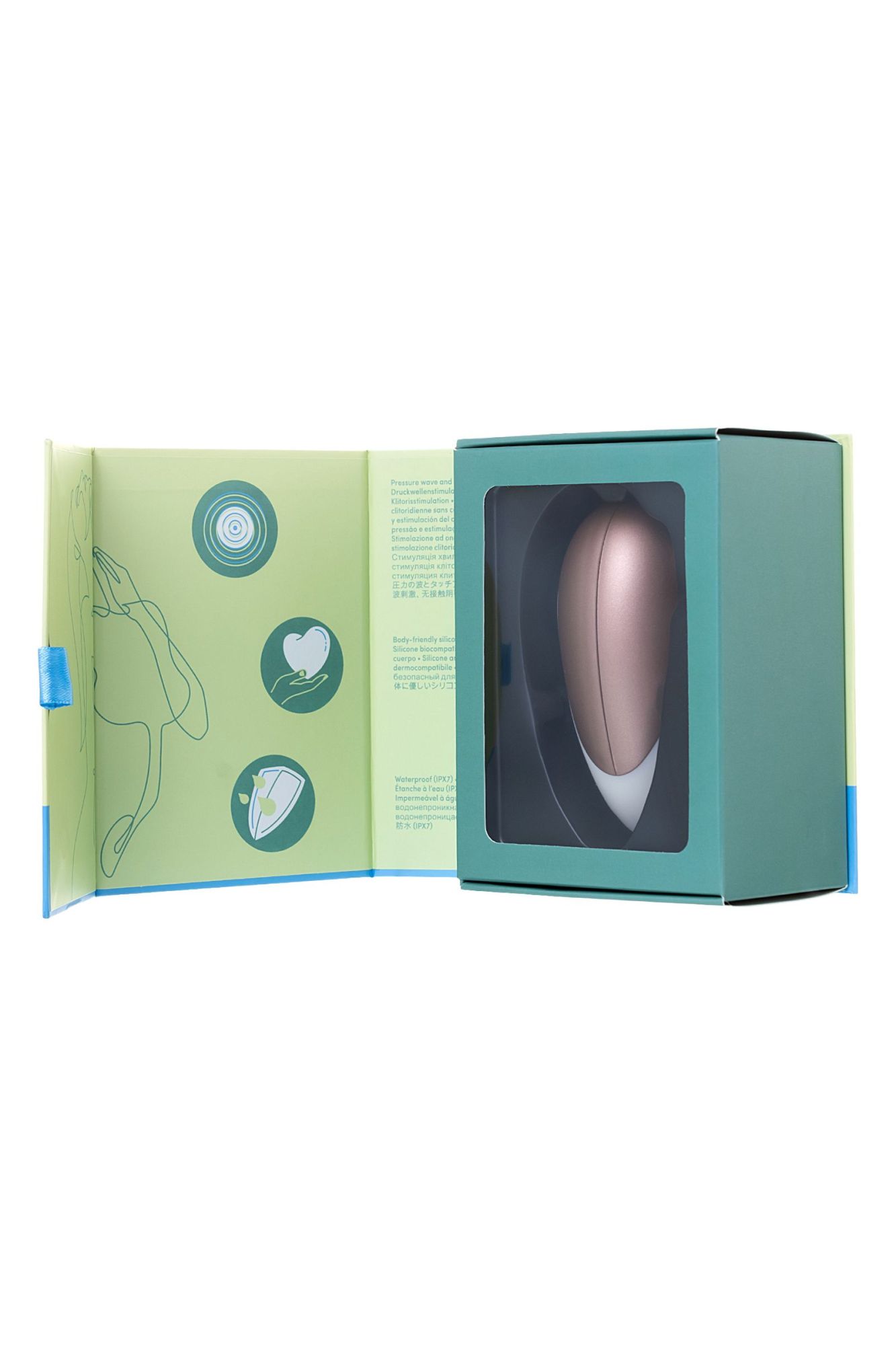 вакуум-волновой бесконтактный стимулятор клитора satisfyer pro deluxe ng, силикон, розовый, 11 см. в России