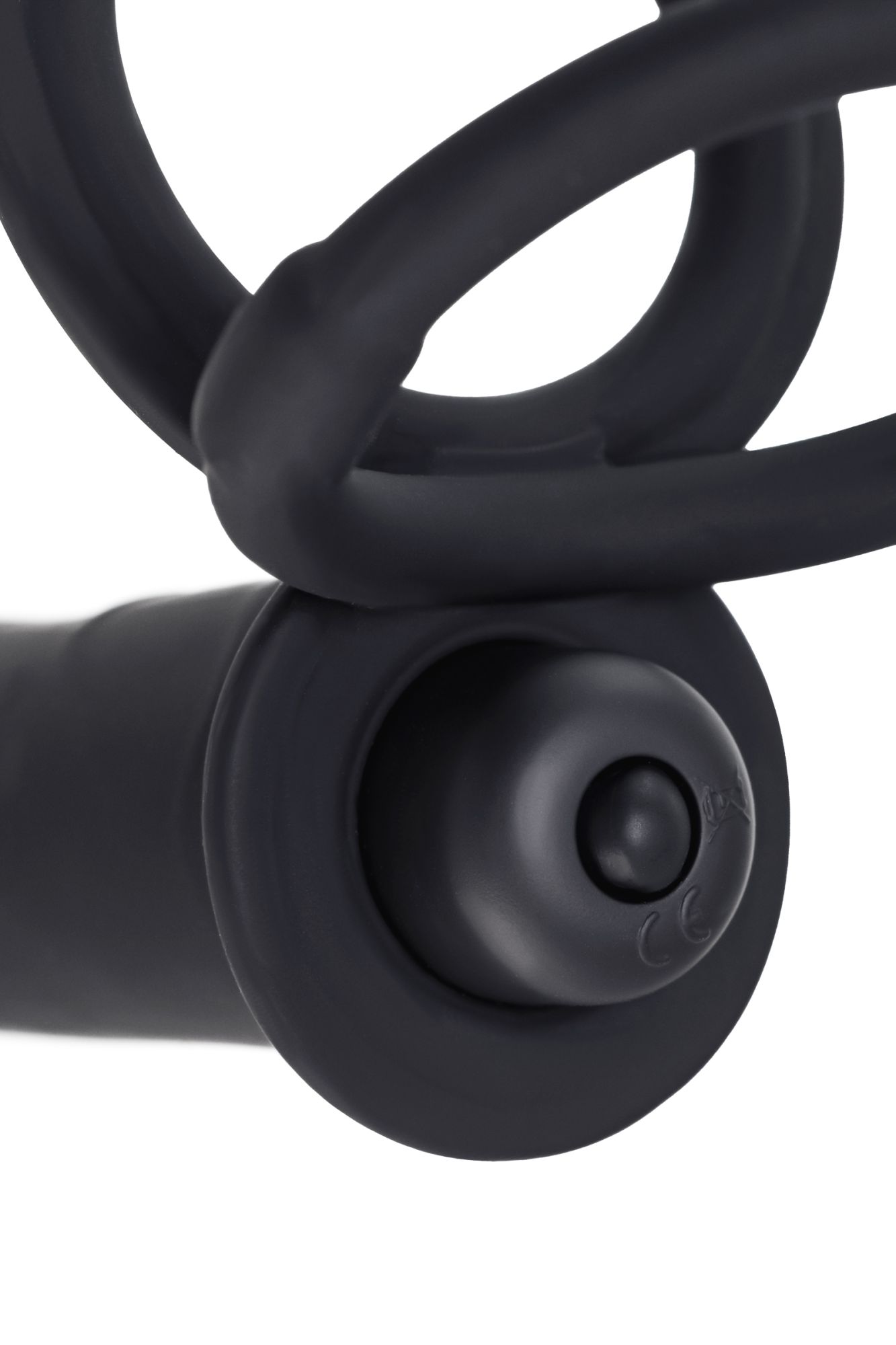 насадка на пенис для двойного проникновения black&red by toyfa, силикон, чёрная, 19 см в России