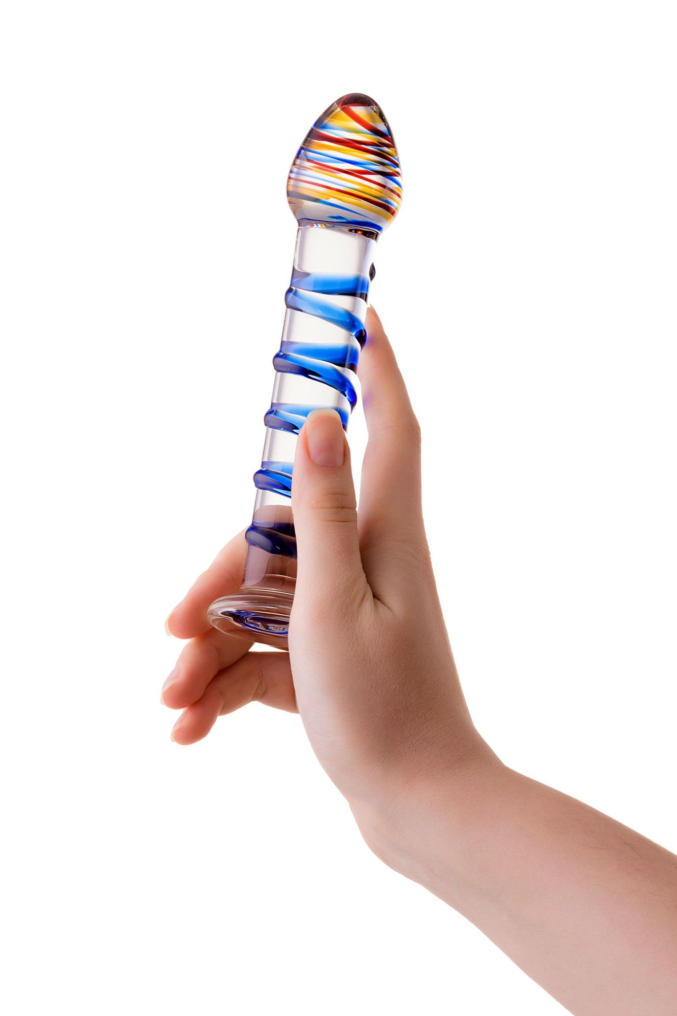 нереалистичный фаллоимитатор sexus glass, стекло, 18 см в России