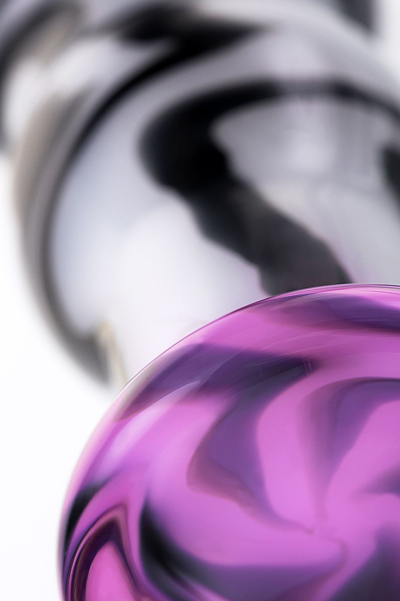 анальная втулка sexus glass, стекло, белый, 12,5 см, ø 3,5 см в России