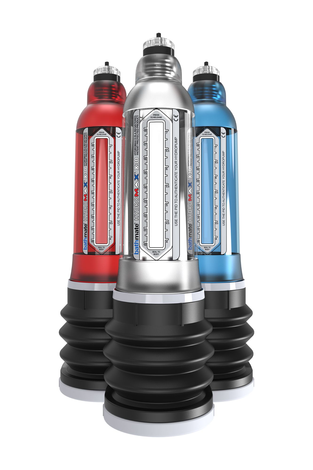 гидропомпа bathmate hydromax x30, прозрачная, 30 см в России
