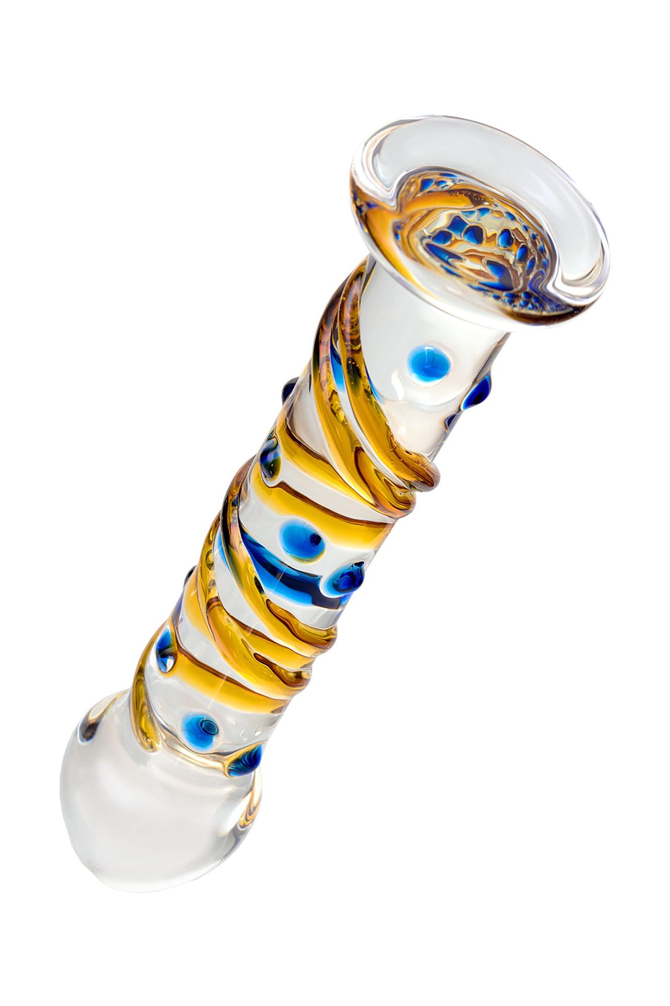 нереалистичный фаллоимитатор sexus glass, стекло, прозрачный, 17,5 см в России