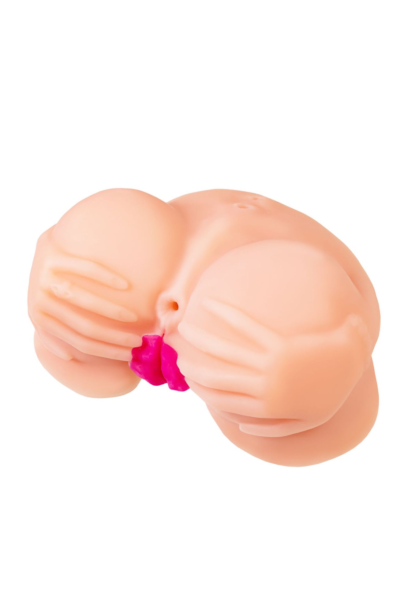 мастурбатор реалистичный toyfa juicy pussy nicole с вибрацией, вагина и анус, tpr, телесный, 19 см в России