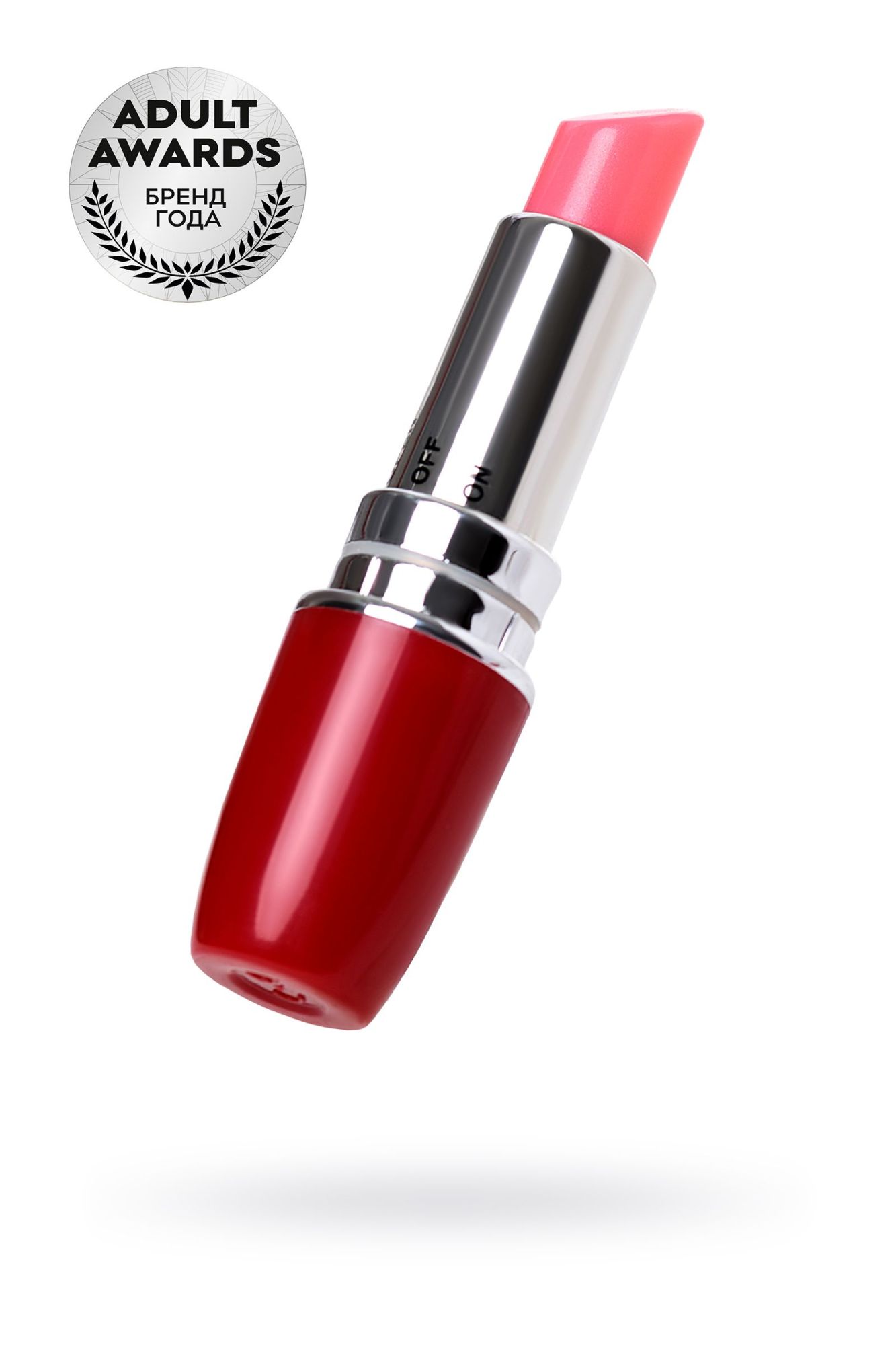 вибромассажер a-toys by toyfa lipstick, abs пластик, красный, 9 см в России