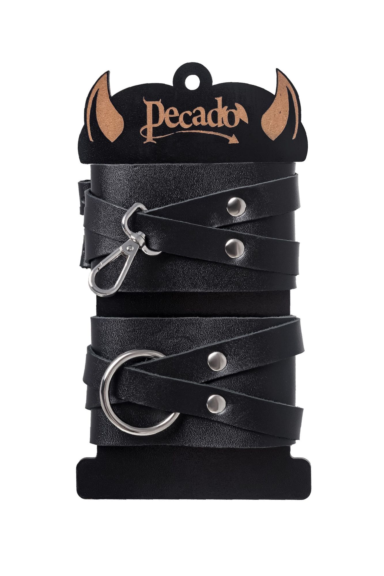 оковы pecado bdsm, с двумя перекрёстными ремешками, сцепка-оригинальный карабин, натуральная кожа в России