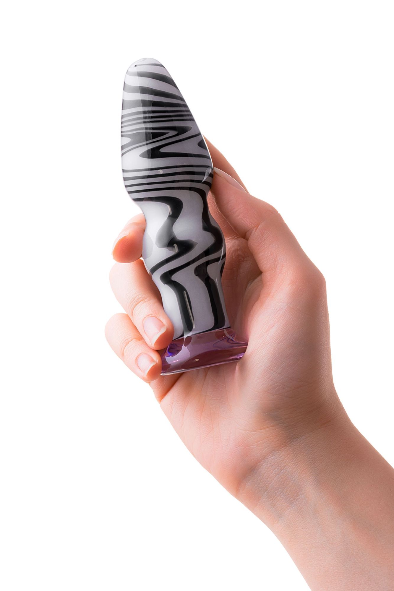 анальная втулка sexus glass, стекло, белый, 12,5 см, ø 3,5 см в России