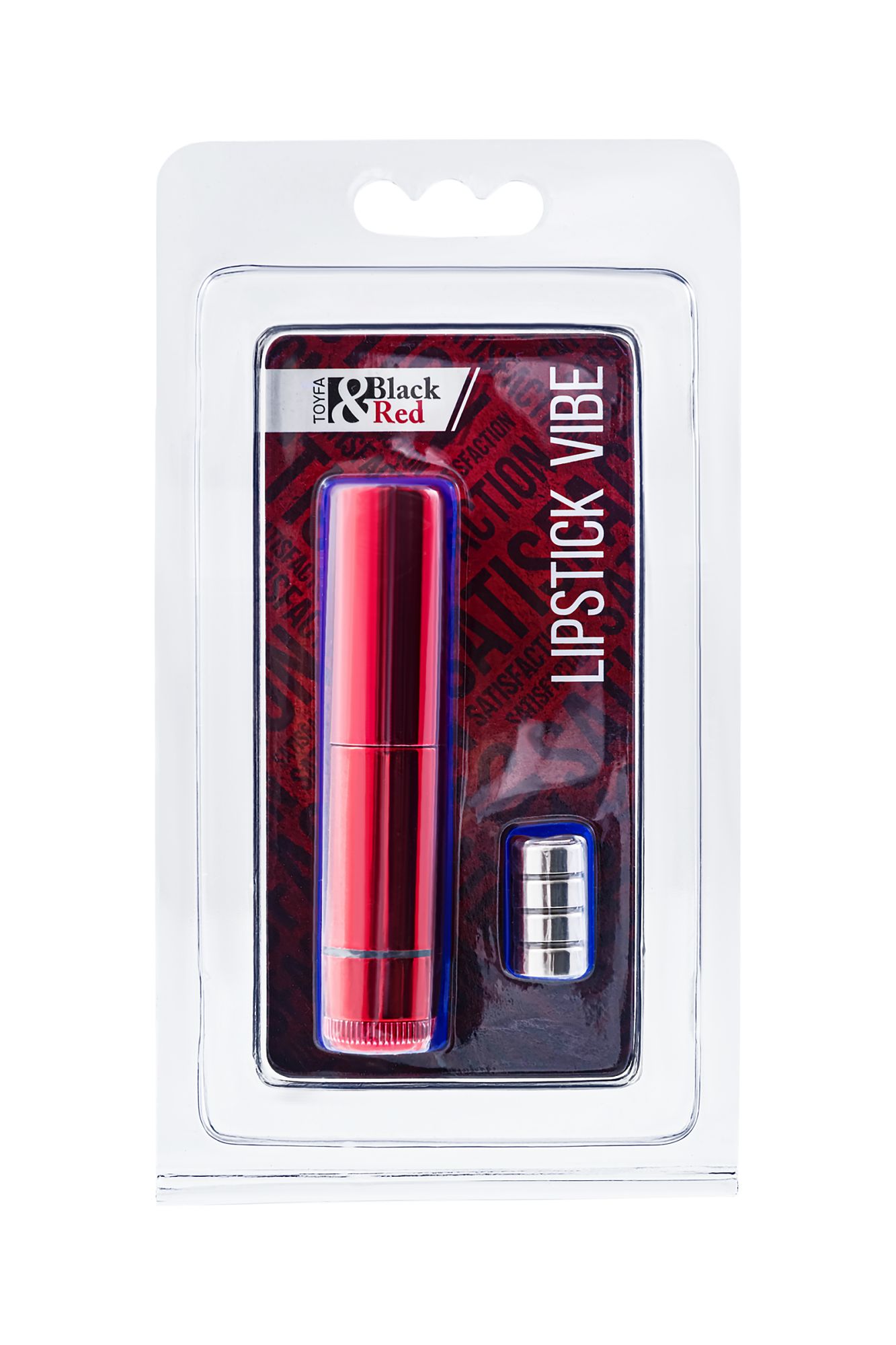 вибромассажер black&red by toyfa «помада», силикон, красный, 9 см в России