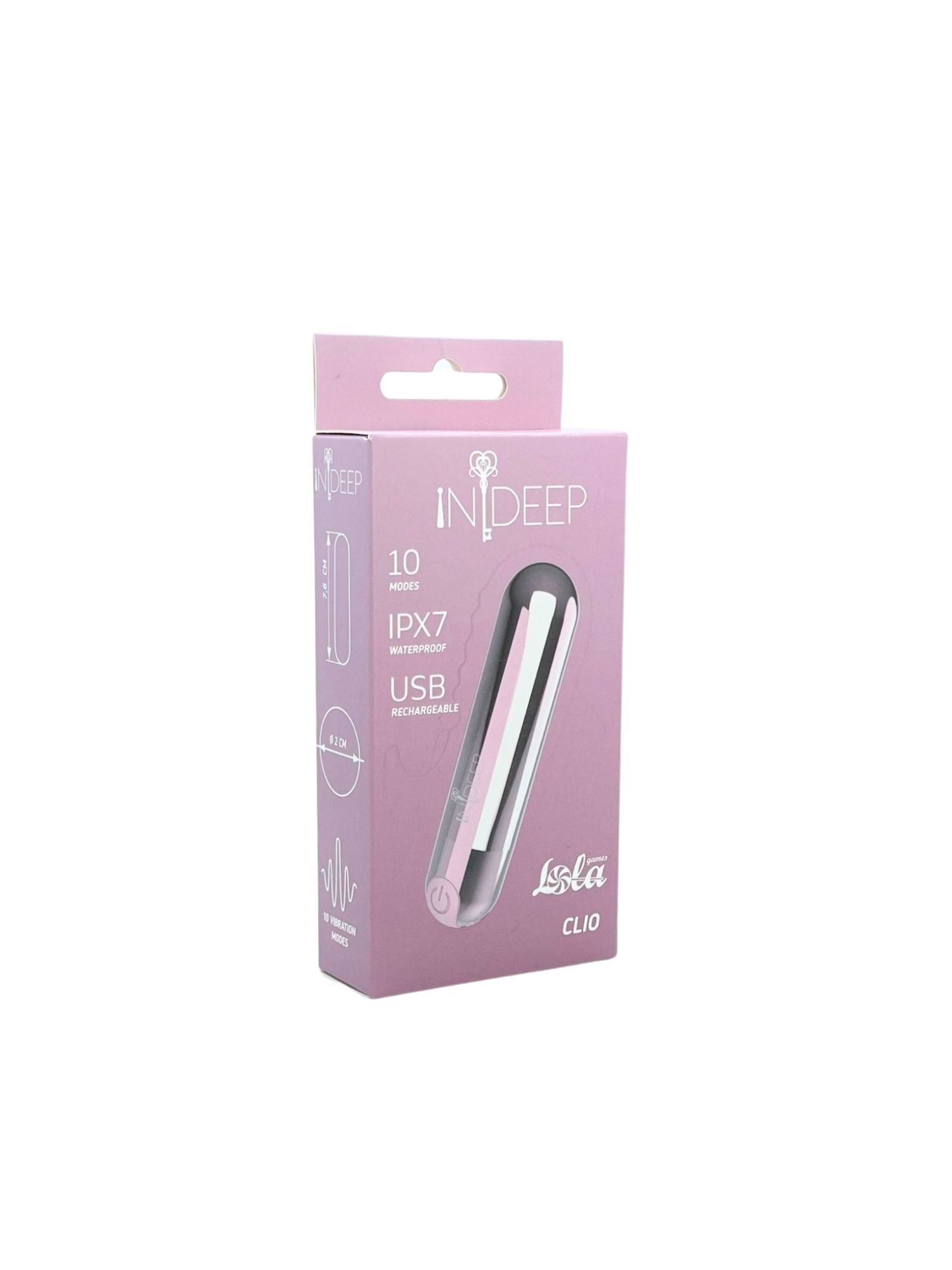 перезаряжаемая вибропуля indeep clio pink 7705-01indeep в России