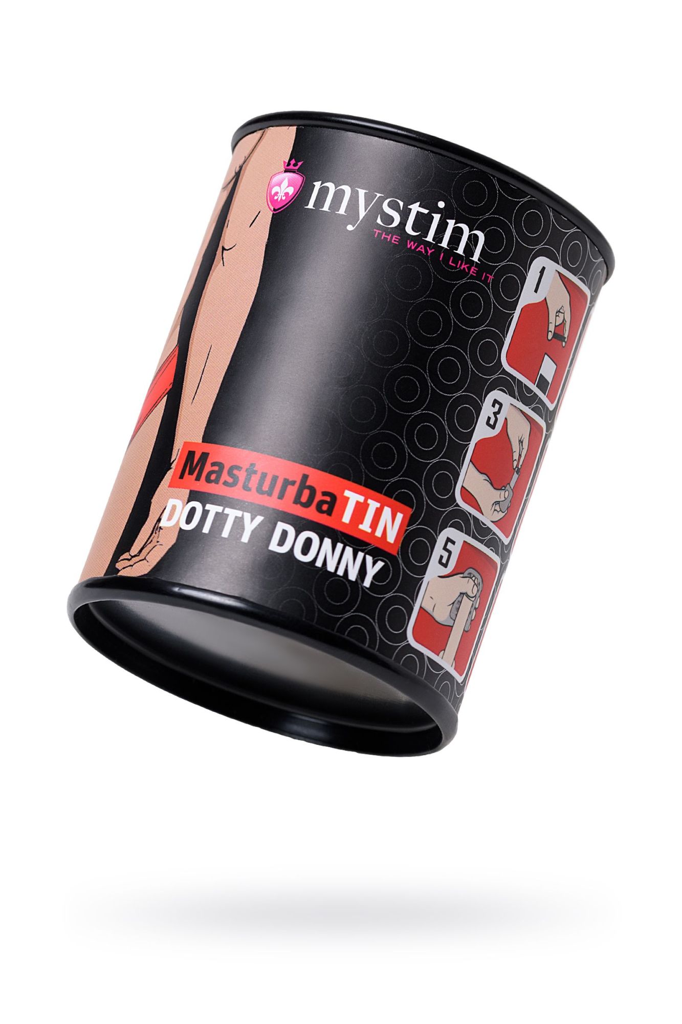 мастурбатор masturbatin dotty donny, tpe, белый, 4,5 см в России