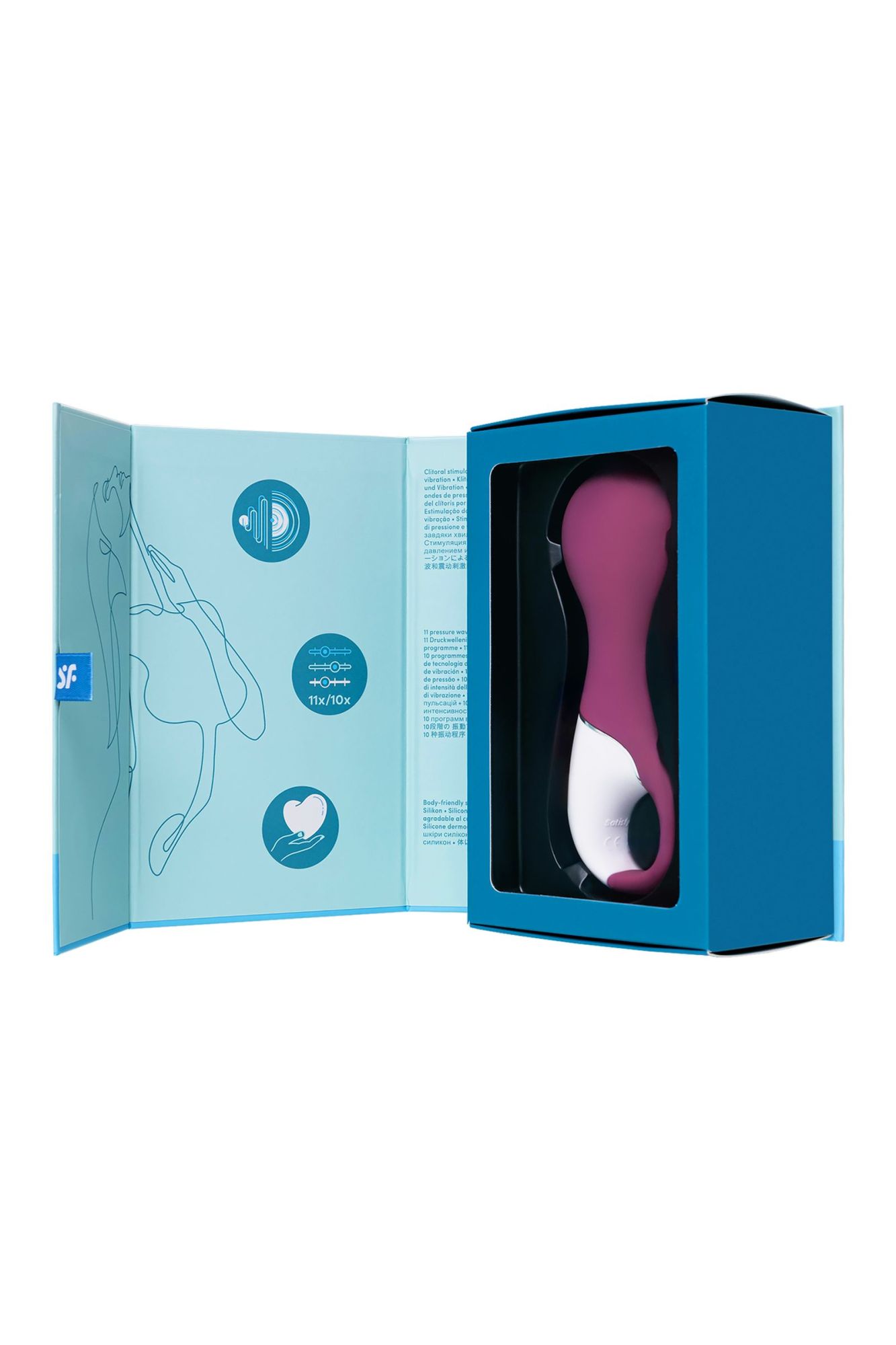 вакуум-волновой бесконтактный стимулятор клитора satisfyer lucky libra, силикон, красный, 15,7 см в России