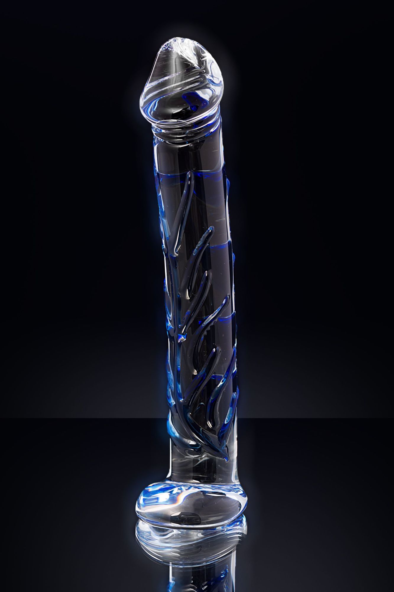 нереалистичный фаллоимитатор sexus glass, стекло, прозрачный, 17 см в России