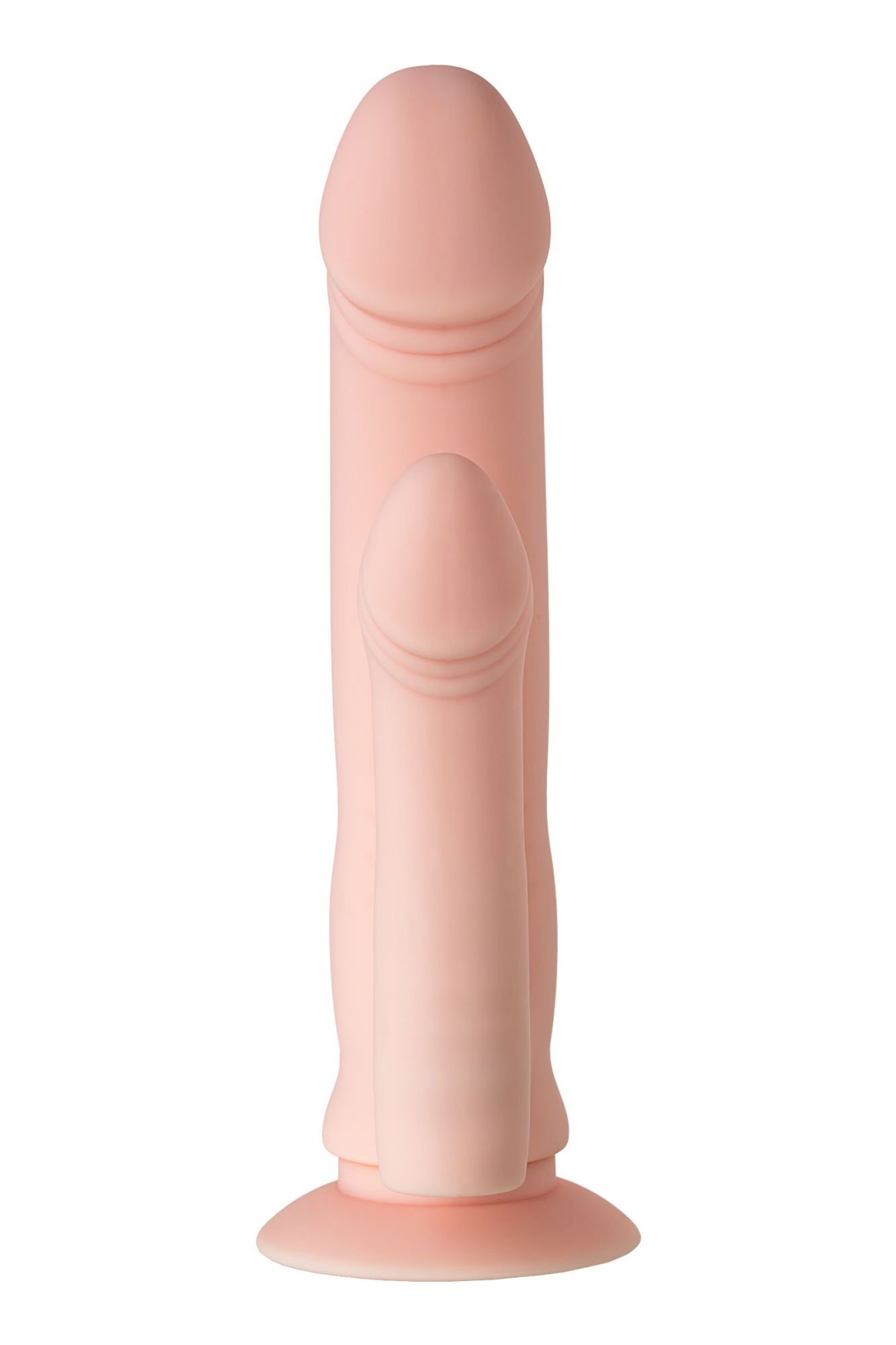 реалистичный фаллоимитатор a-toys by toyfa twint, силикон, телесный, 19,5 см в России