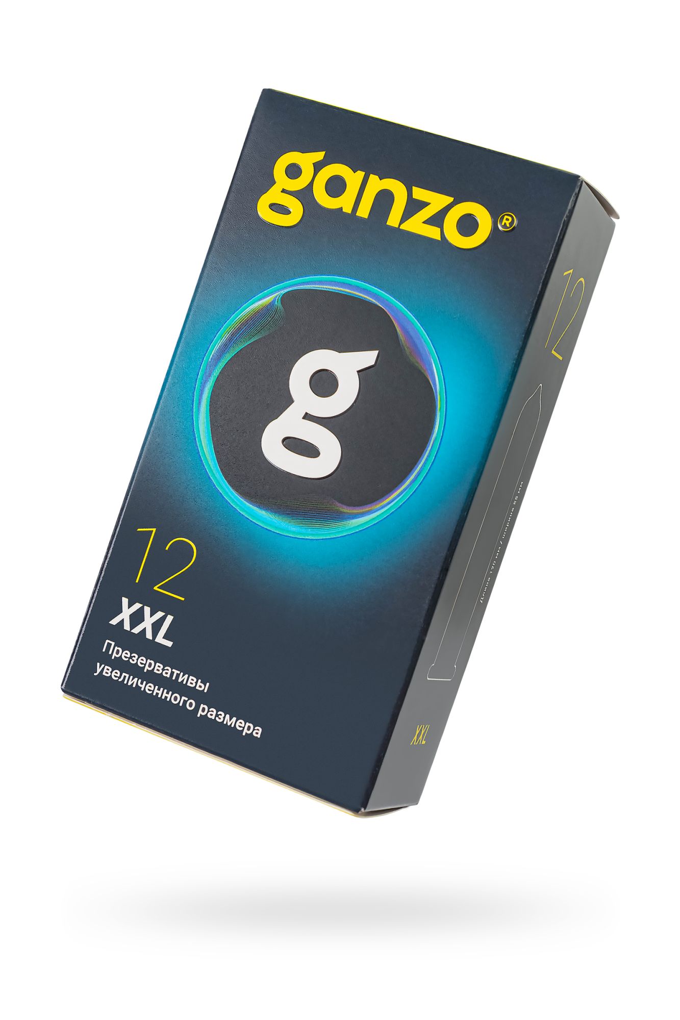 презервативы  ganzo xxl увеличенные, латекс, 19 см, 5,5 см, 12 шт. в России