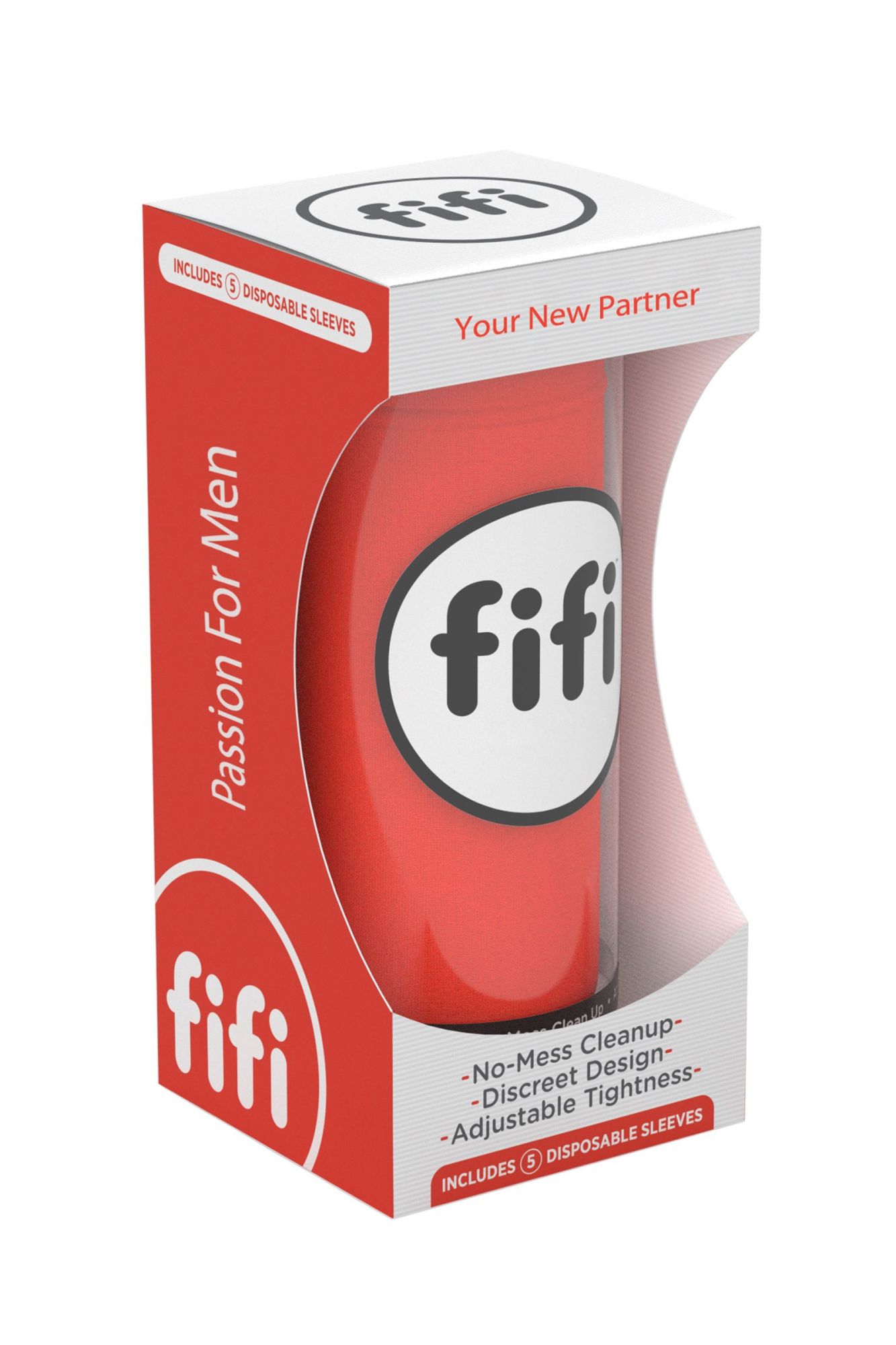 мастурбатор нереалистичный fifi male, текстиль, красный в России