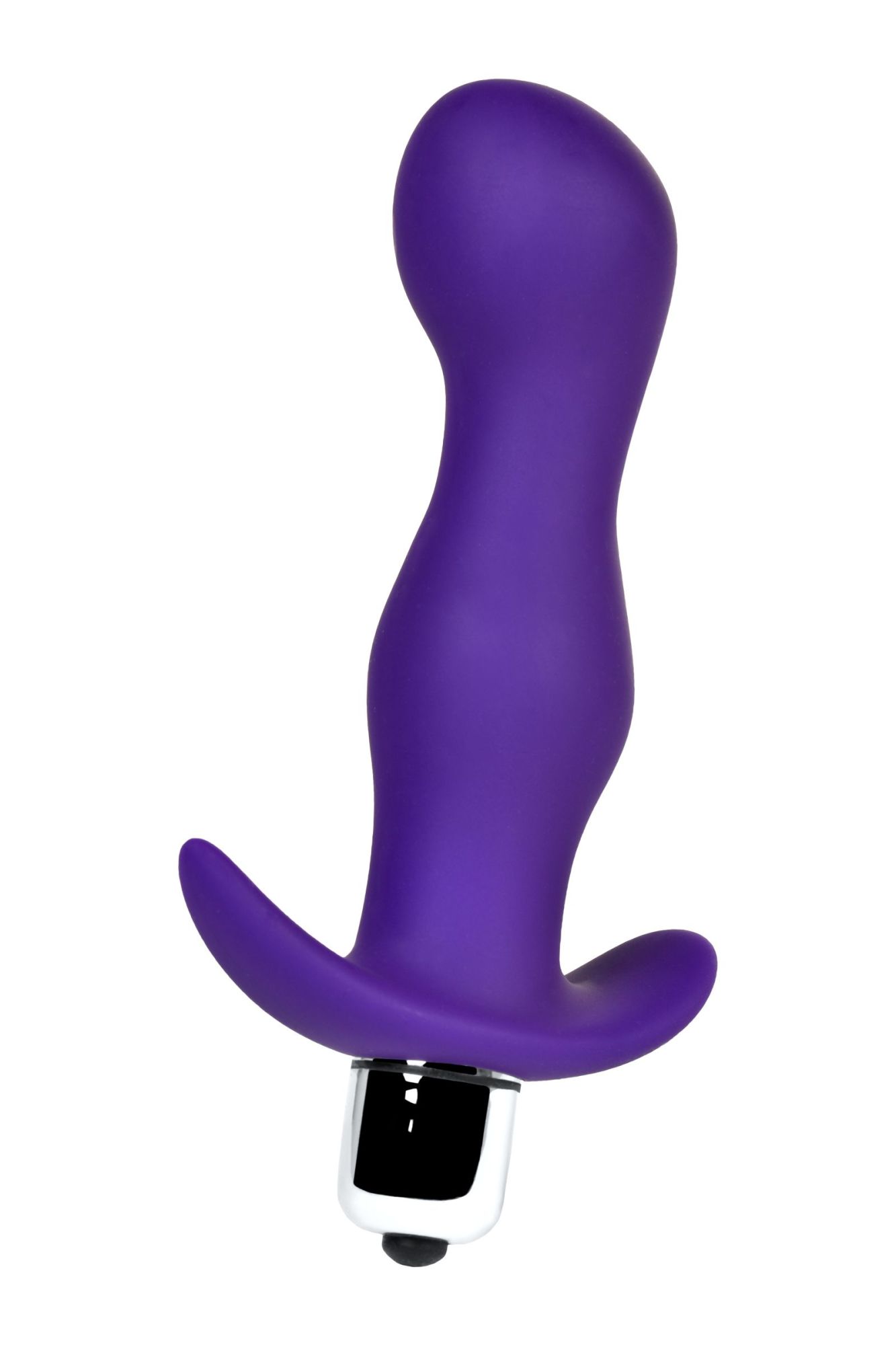 анальная пробка с вибрацией a-toys by toyfa kamet, размер m, силикон, фиолетовая, 12,9 см в России