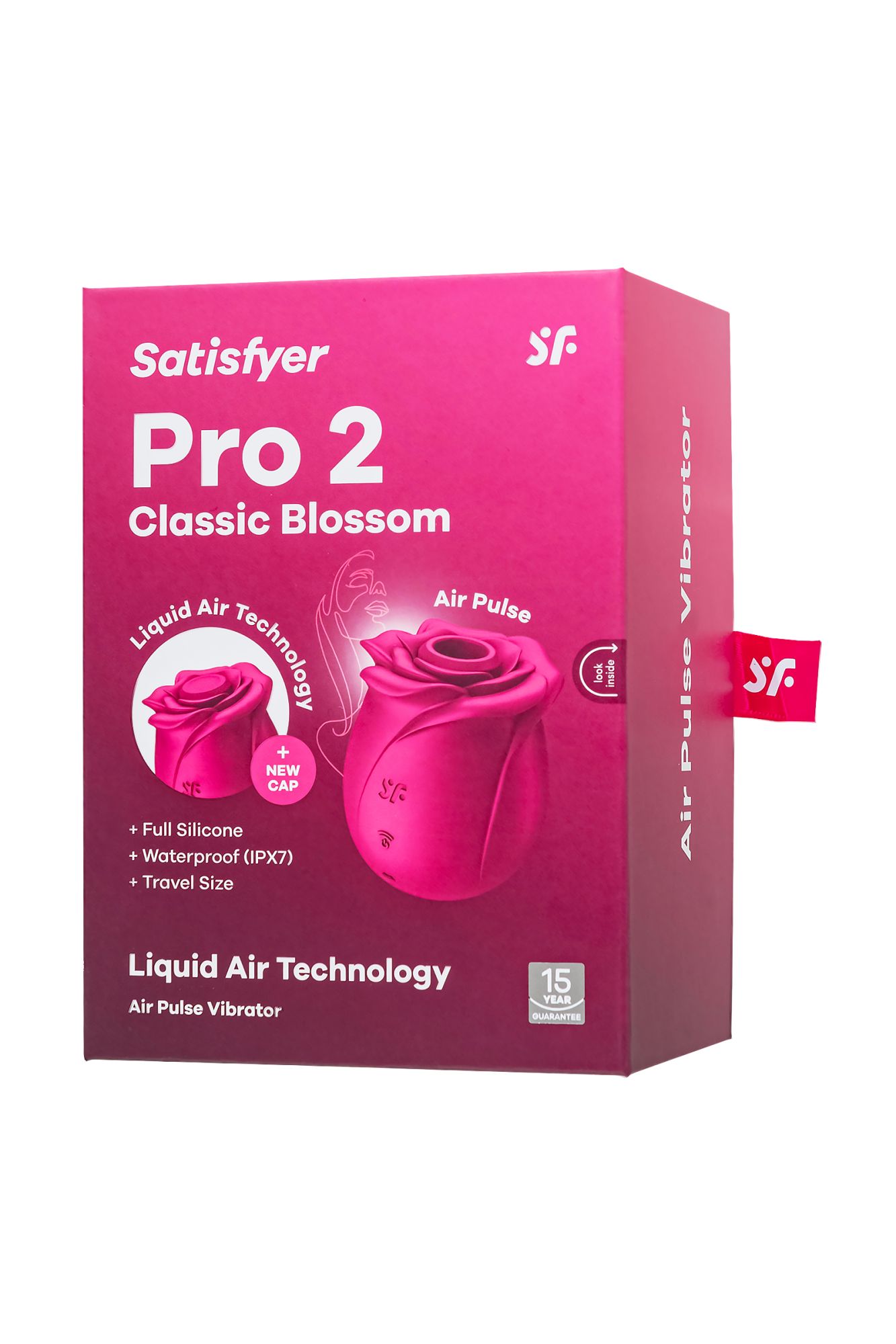 вакуум-волновой стимулятор клитора satisfyer pro 2 classic blossom, силикон, бордовый в России