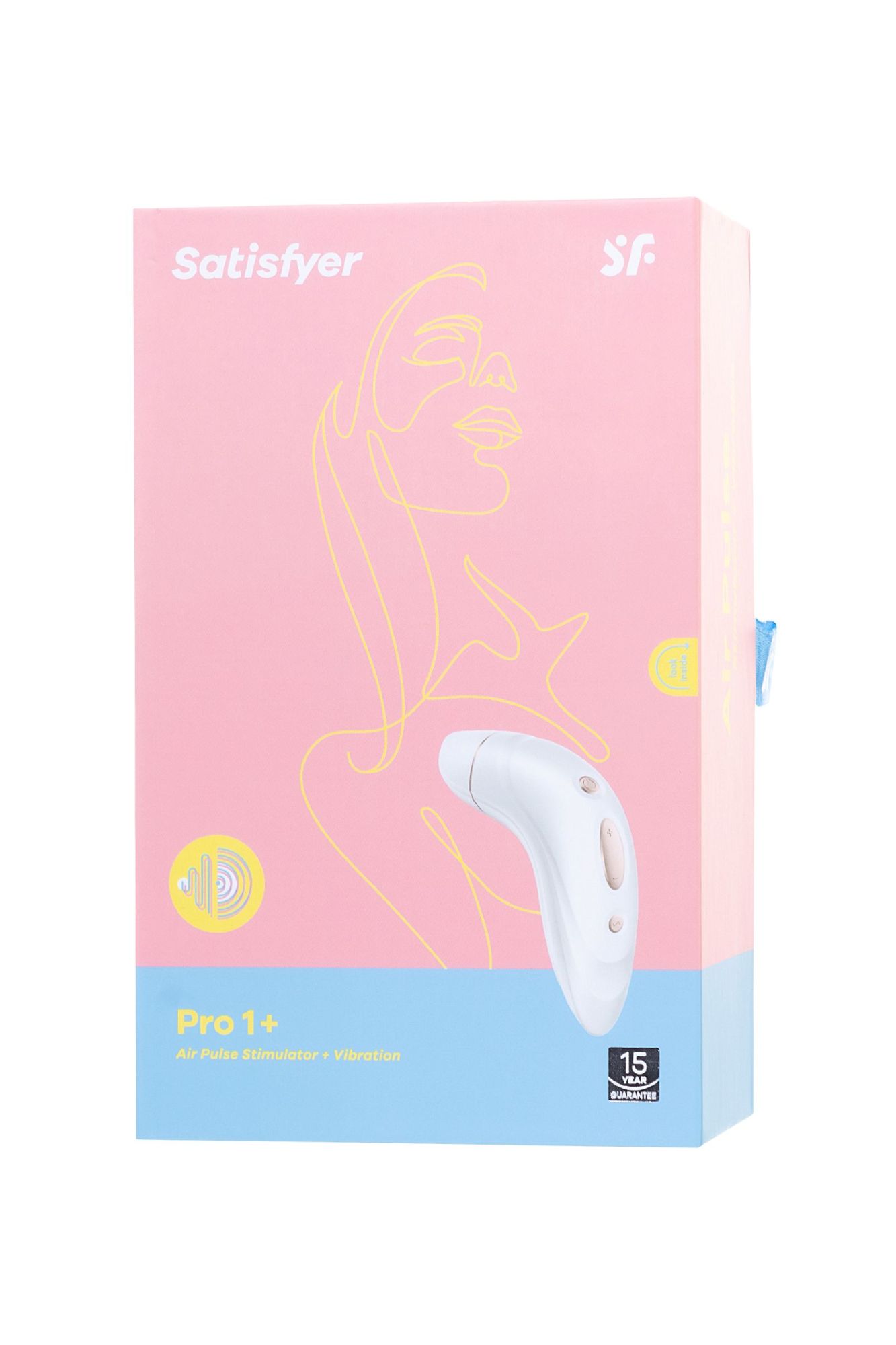 стимулятор клитора satisfyer pro plus vibration, силикон+abs пластик, белый, 19 см. в России