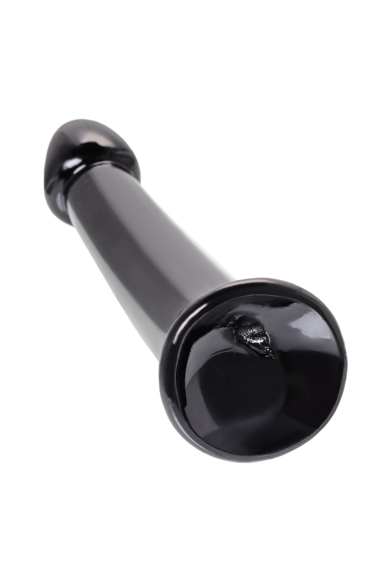 нереалистичный фаллоимитатор jelly dildo l toyfa basic, tpe, чёрный, 20 см в России