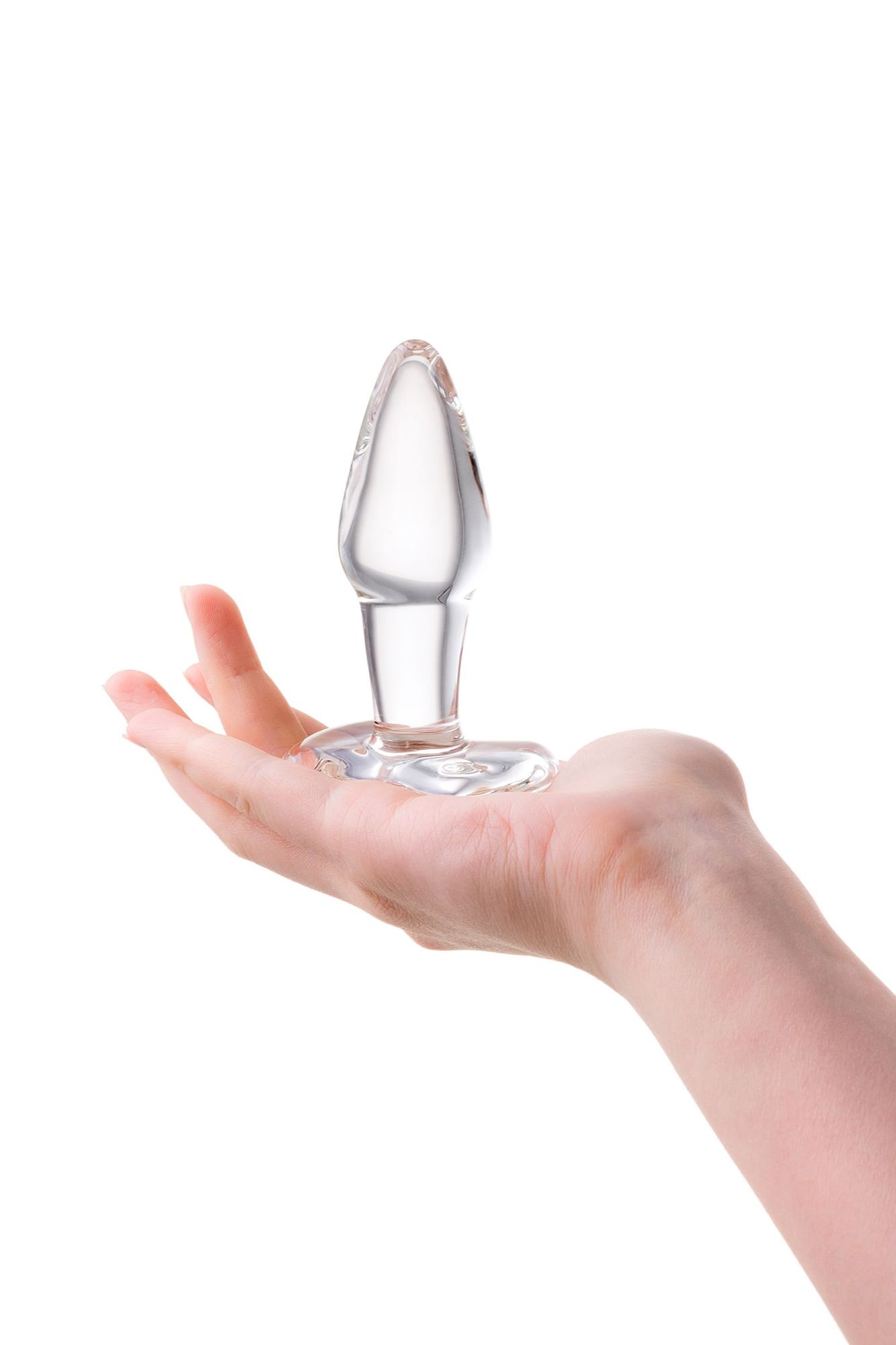 анальная втулка sexus glass, стекло, прозрачная, 10,5 см, ø 3,5 см в России