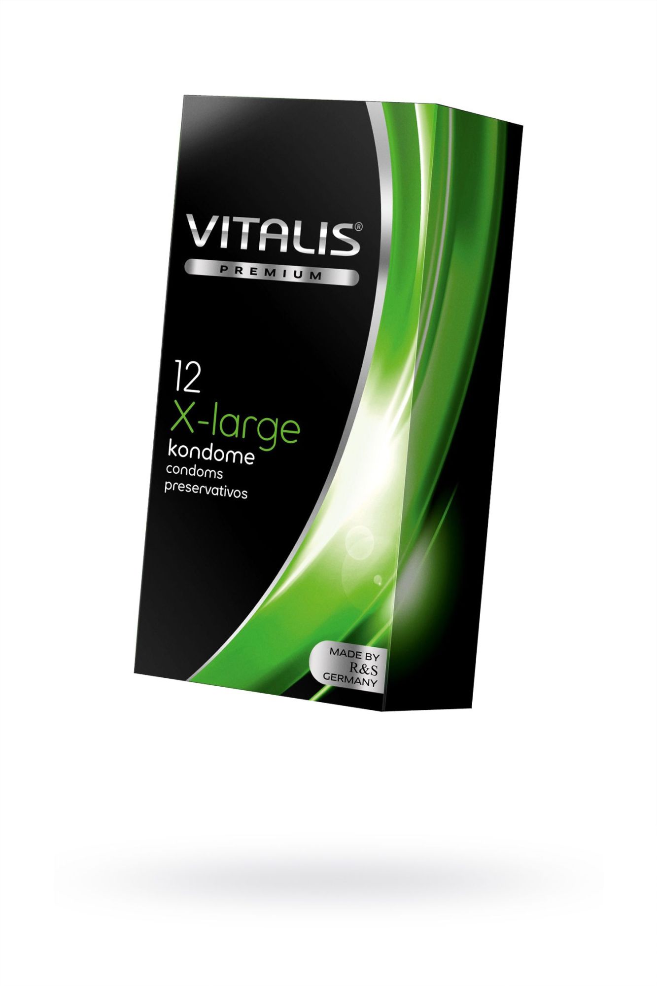 презервативы vitalis, premium, увеличенного размера, 19 см, 5,7 см, 12 шт. в России