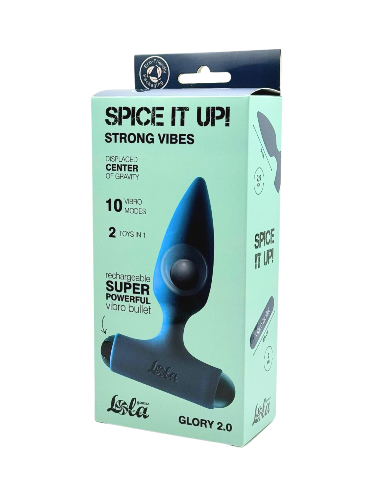анальная пробка с перезаряжаемой вибропулей spice it up glory 2.0 8015-05lola в России