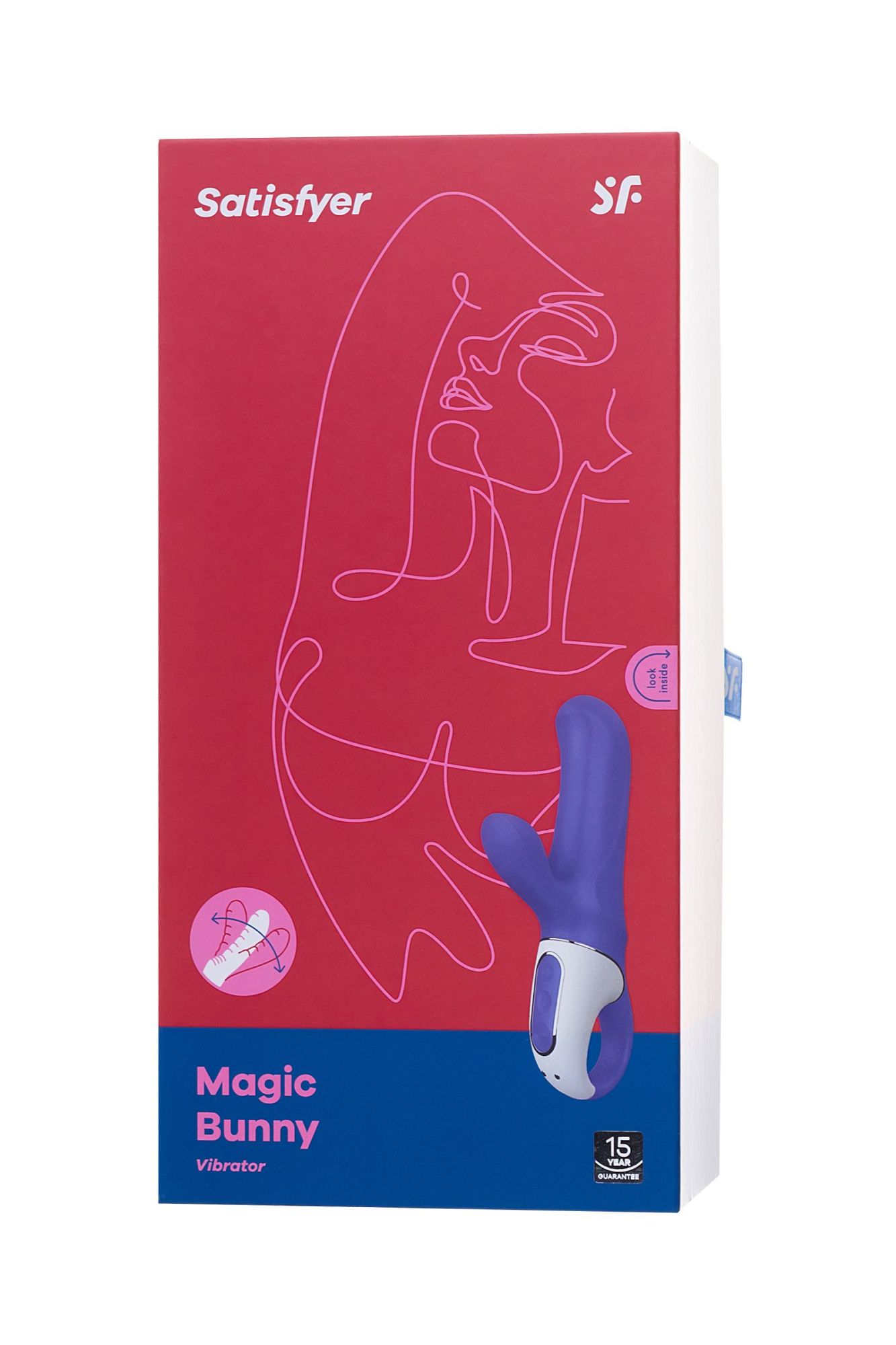 нереалистичный вибратор satisfyer vibes magic bunny, силикон, фиолетовый, 17,7 см. в России
