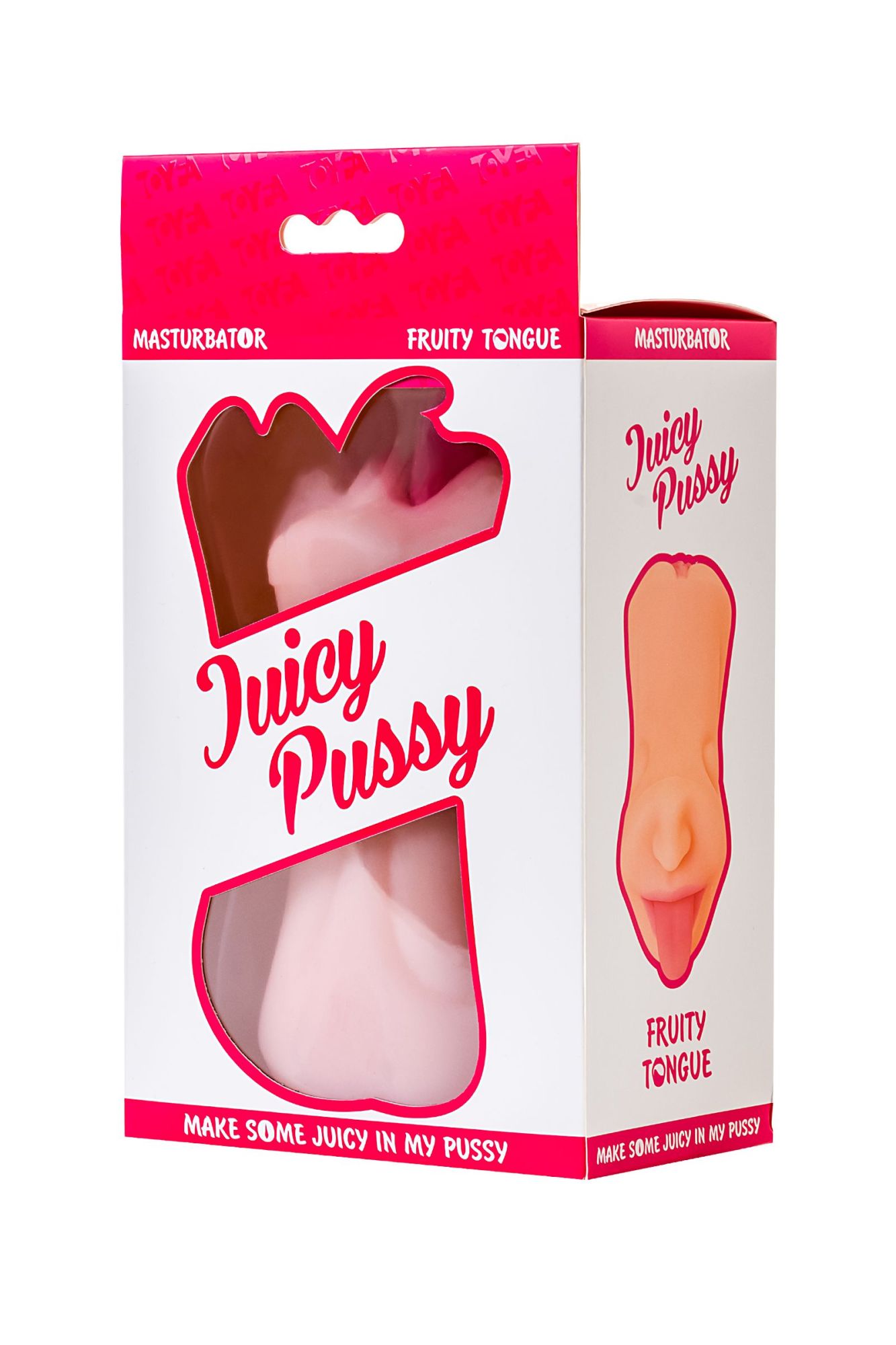 мастурбатор реалистичный toyfa juicy pussy fruity tongue, рот и вагина, tpe, телесный,19 см в России