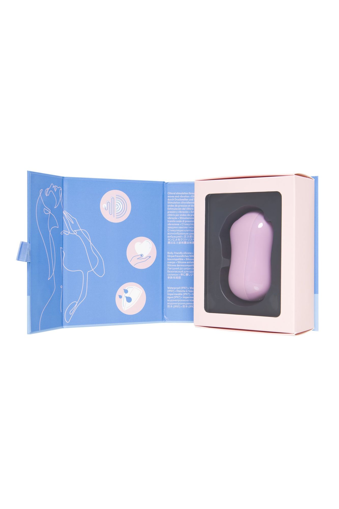 вакуум-волновой бесконтактный стимулятор клитора satisfyer cotton candy, силикон, фиолетовый, 8,6 см в России