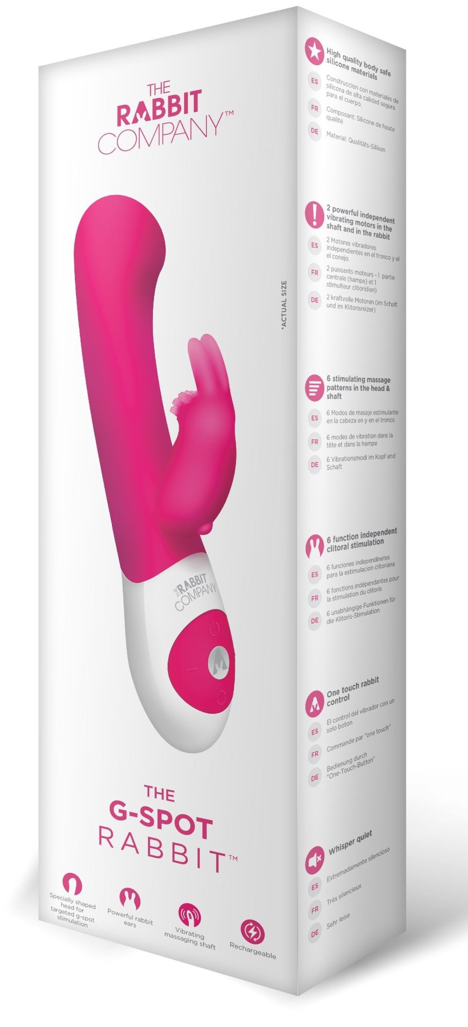 вибратор the rabbit company the g-spot rabbit, розовый в России