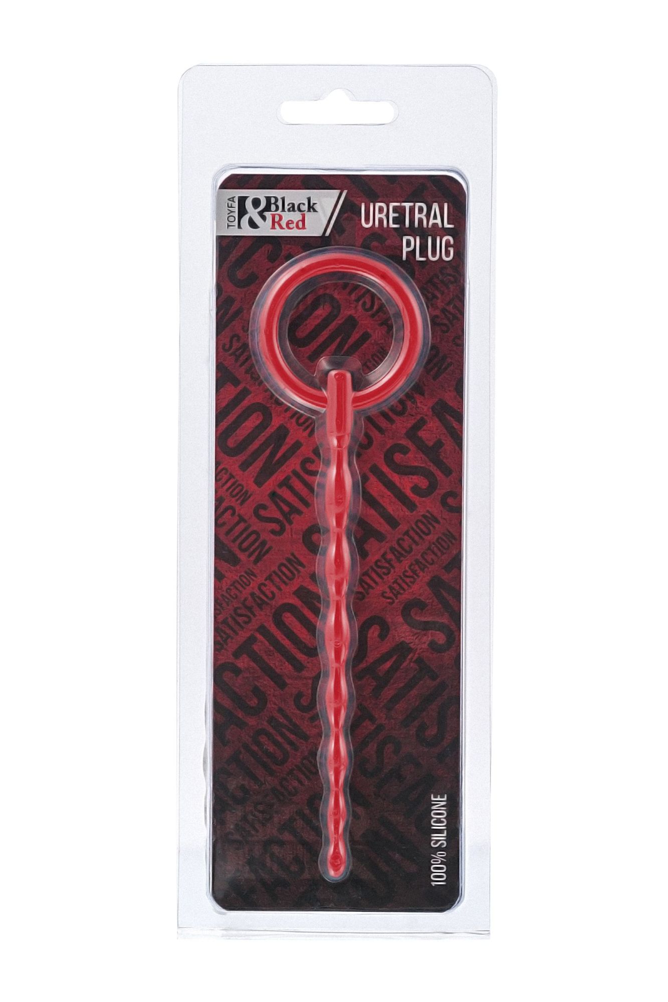уретральный плаг black&red by toyfa, силикон, красный, 16 см в России