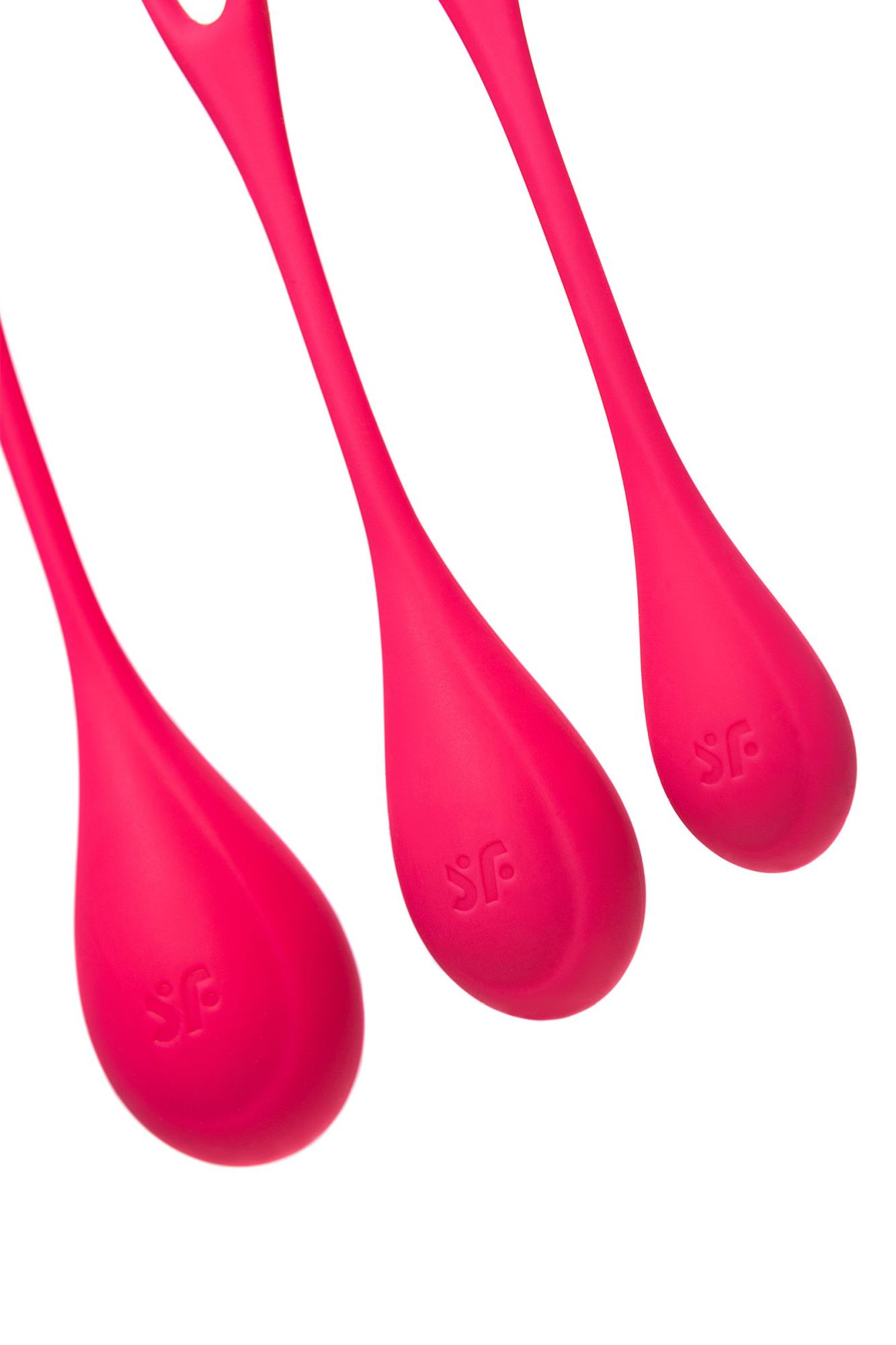 набор вагинальных шариков satisfyer yoni, силикон, красный, ø 2 см. в России