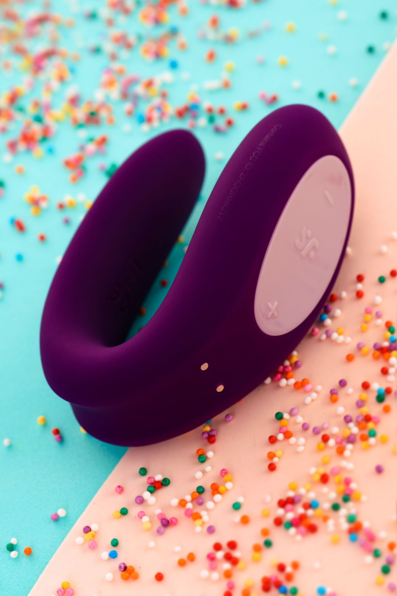 многофункциональный стимулятор для пар satisfyer partner double joy, силикон, фиолетовый, 18 см. в России